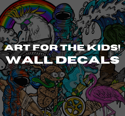 Art for the kids! Creative wall decals.