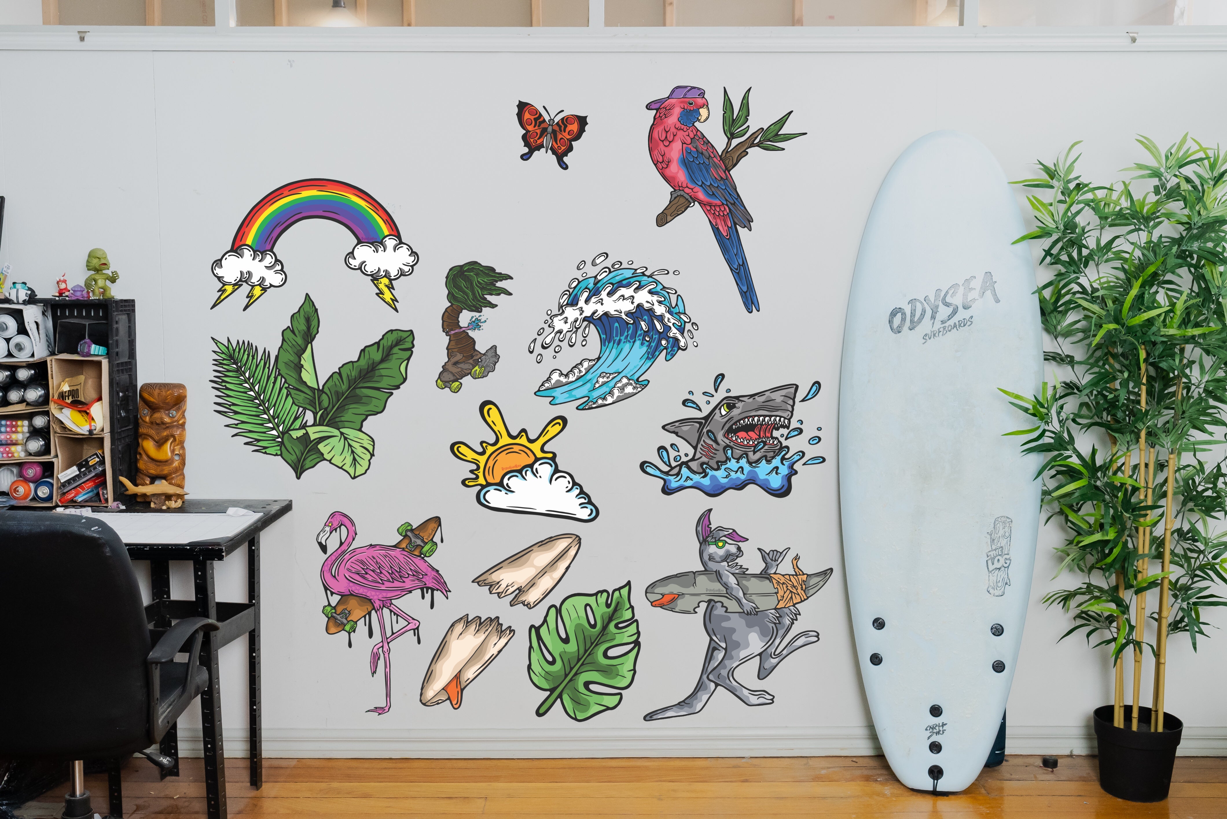 Wall Art Decal - Animal Set 1