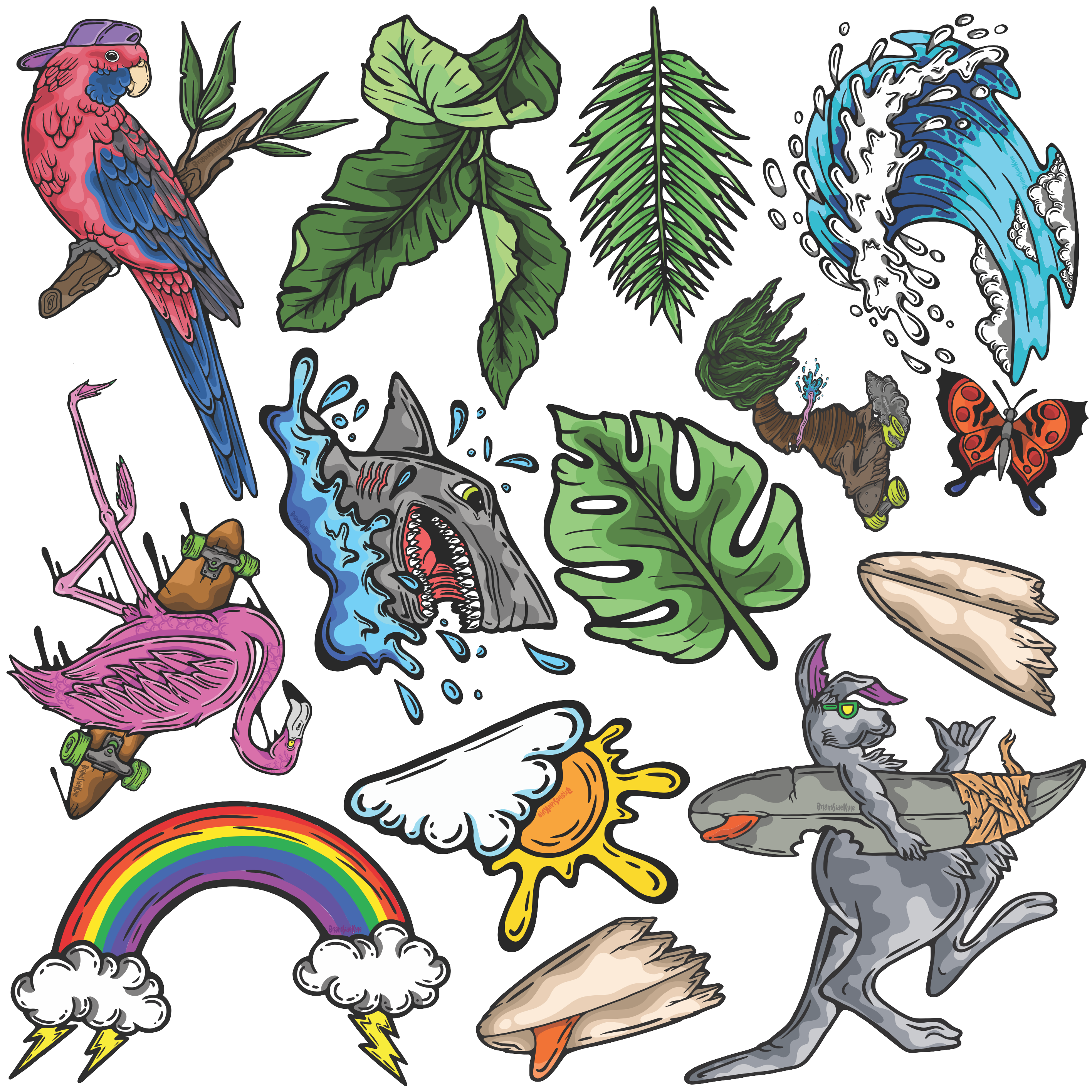Wall Art Decal - Animal Set 1