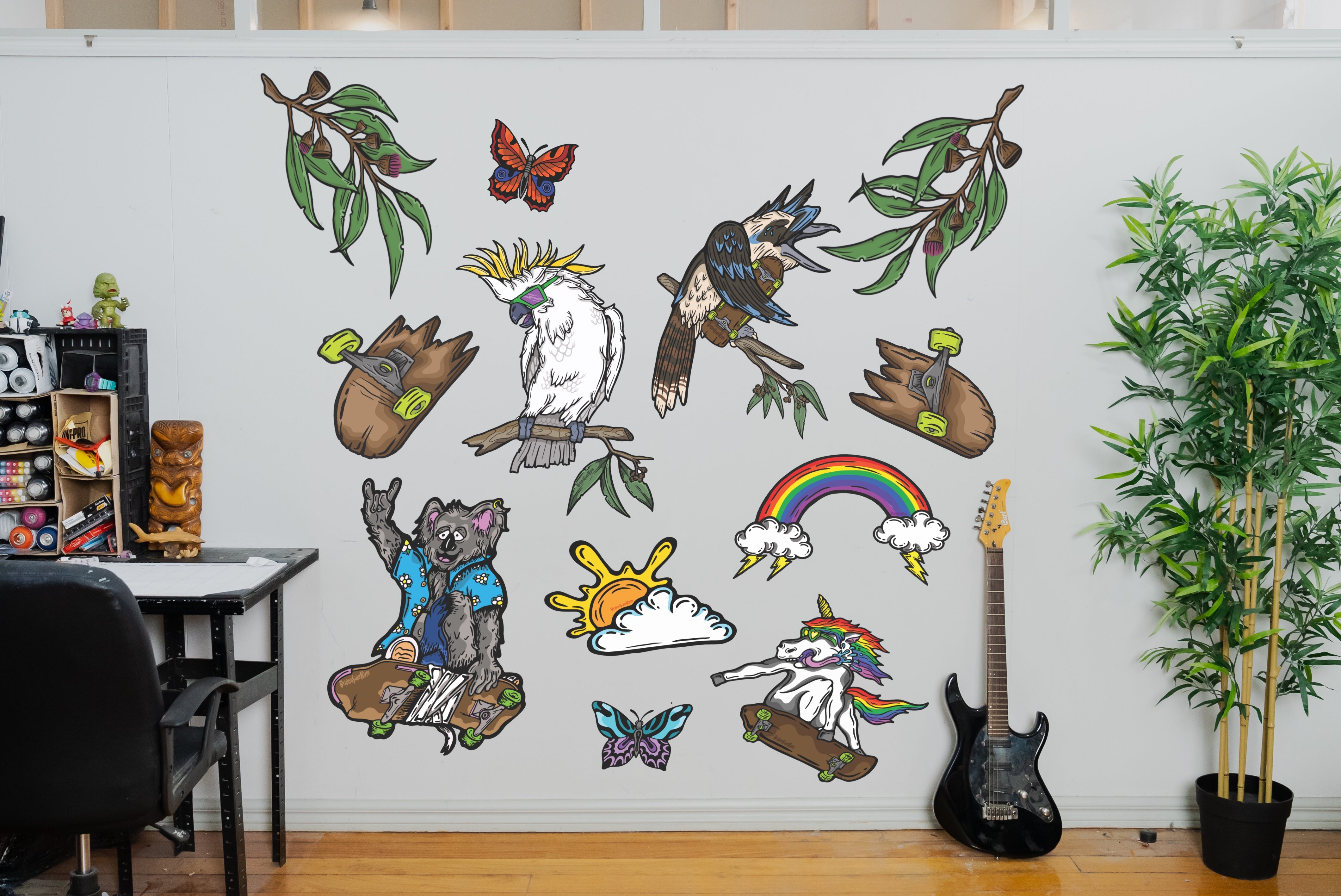Wall Art Decal - Animal Set 2