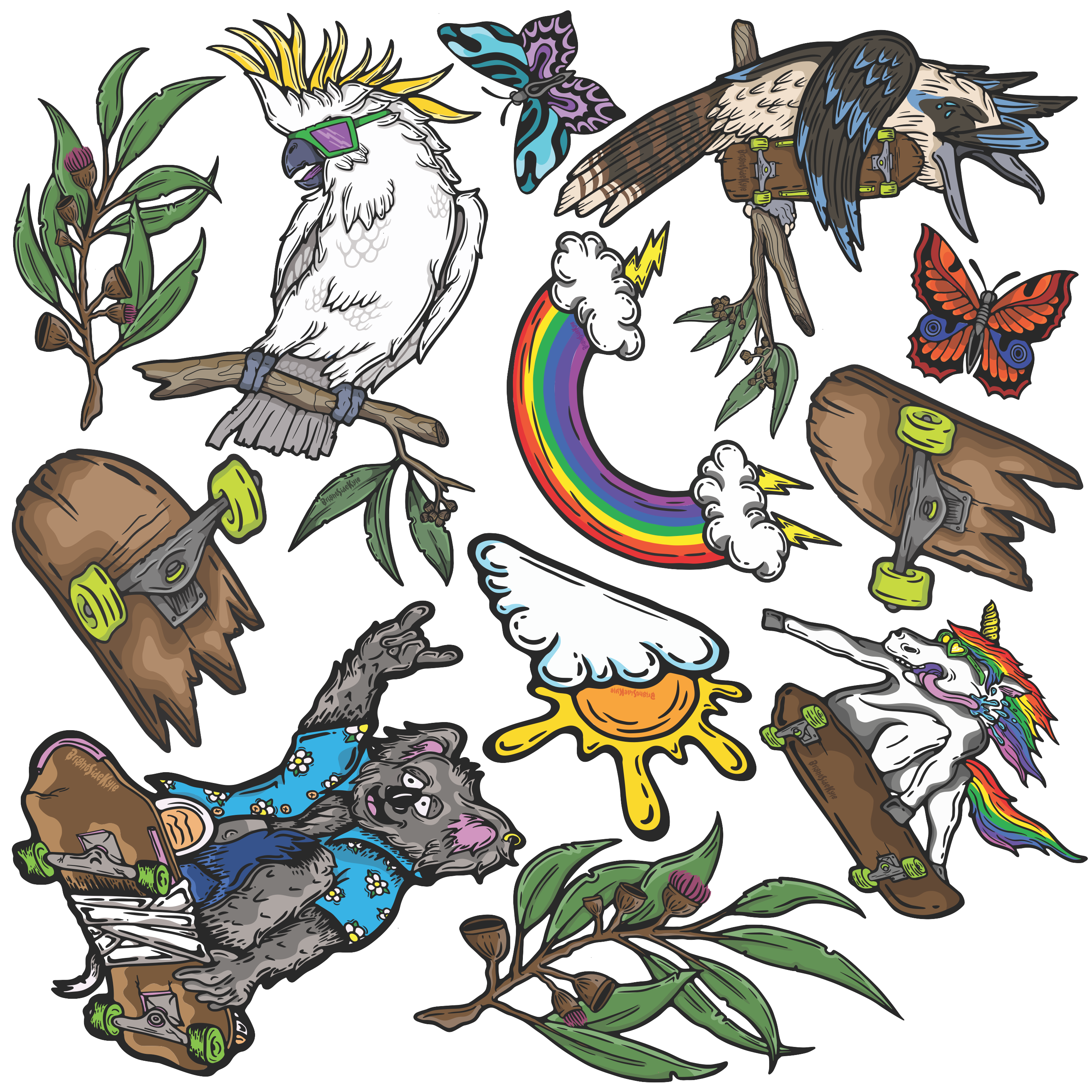 Wall Art Decal - Animal Set 2