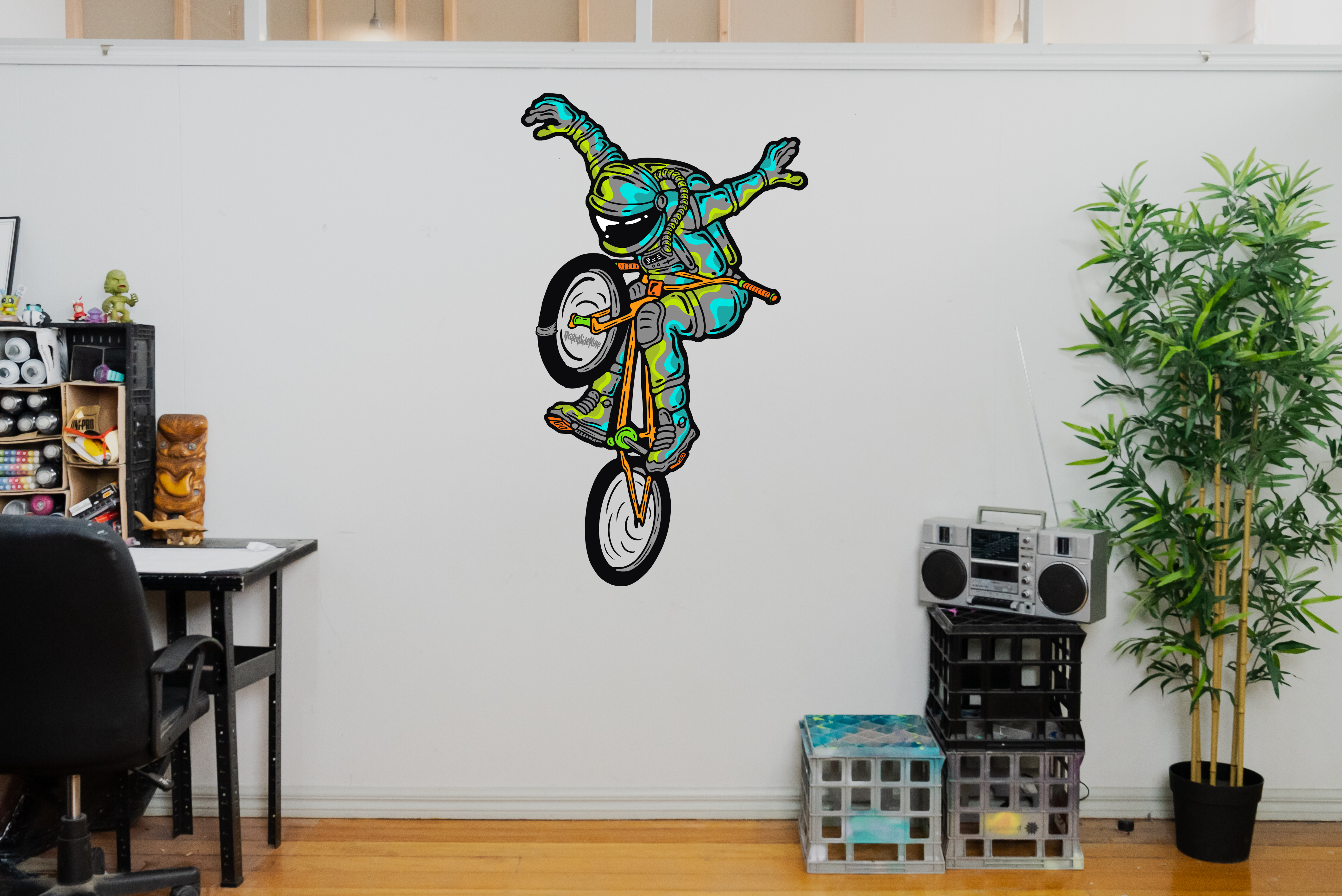 Wall Art Decal - AstroDude BMX