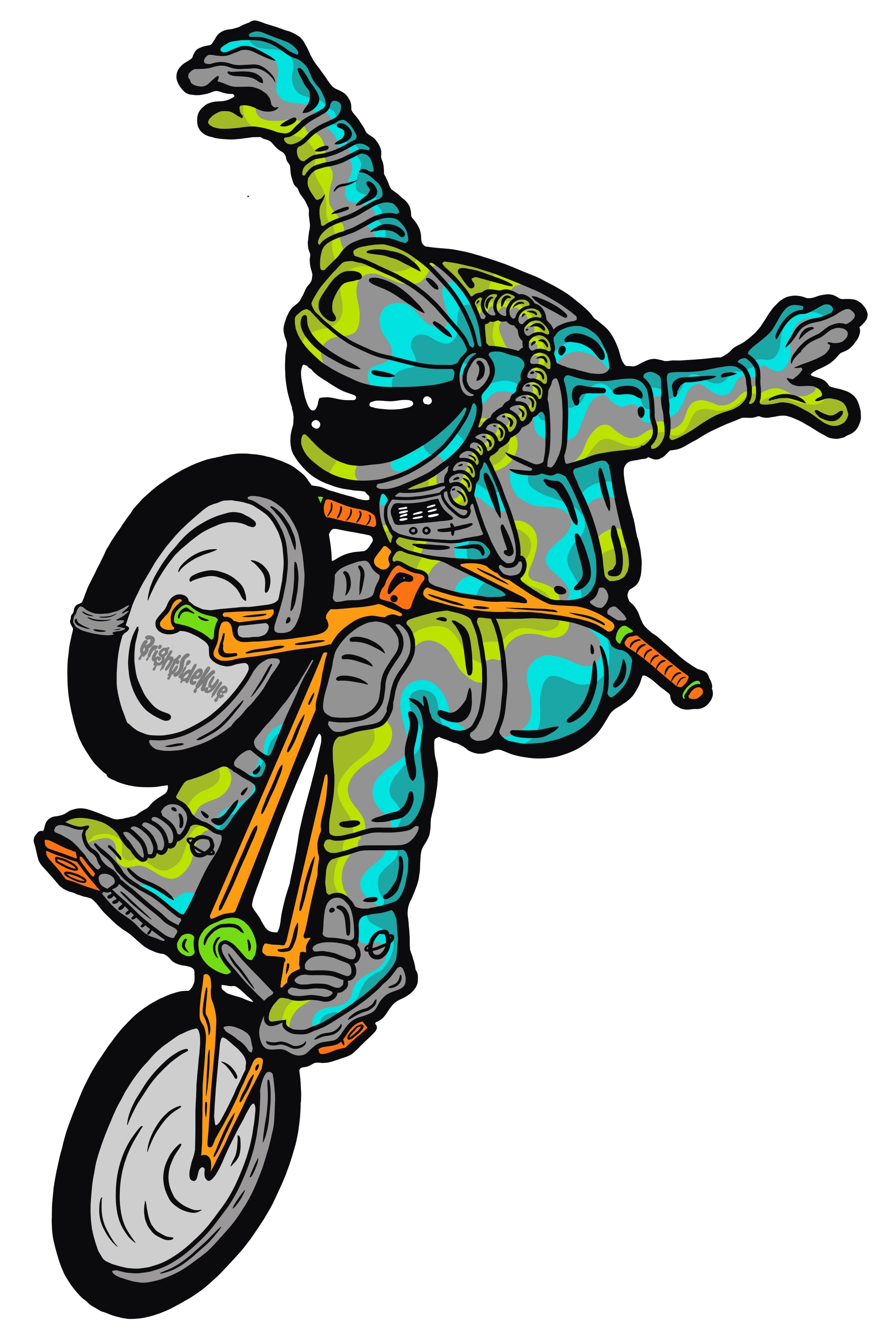 Wall Art Decal - AstroDude BMX