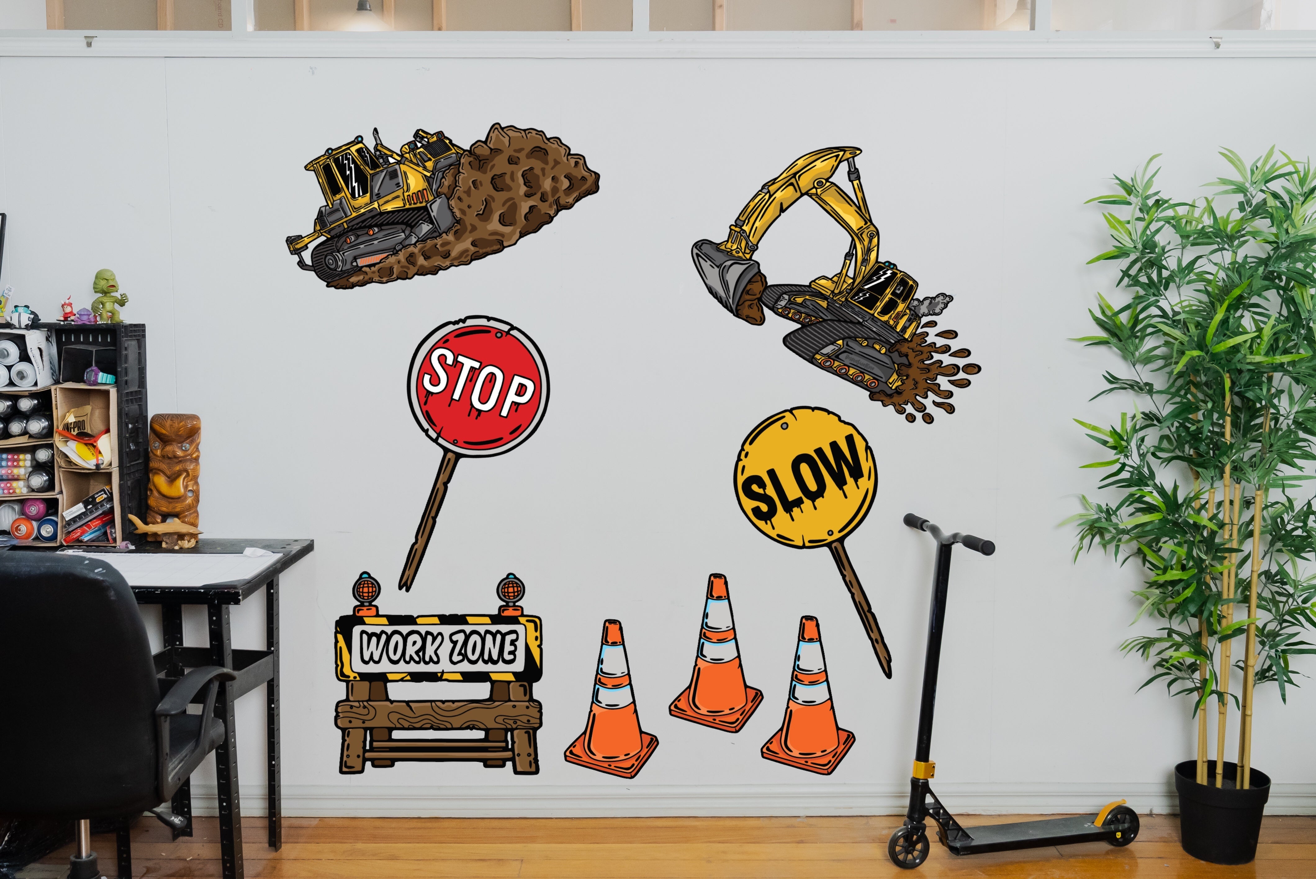 Wall Art Decal - Construction Set