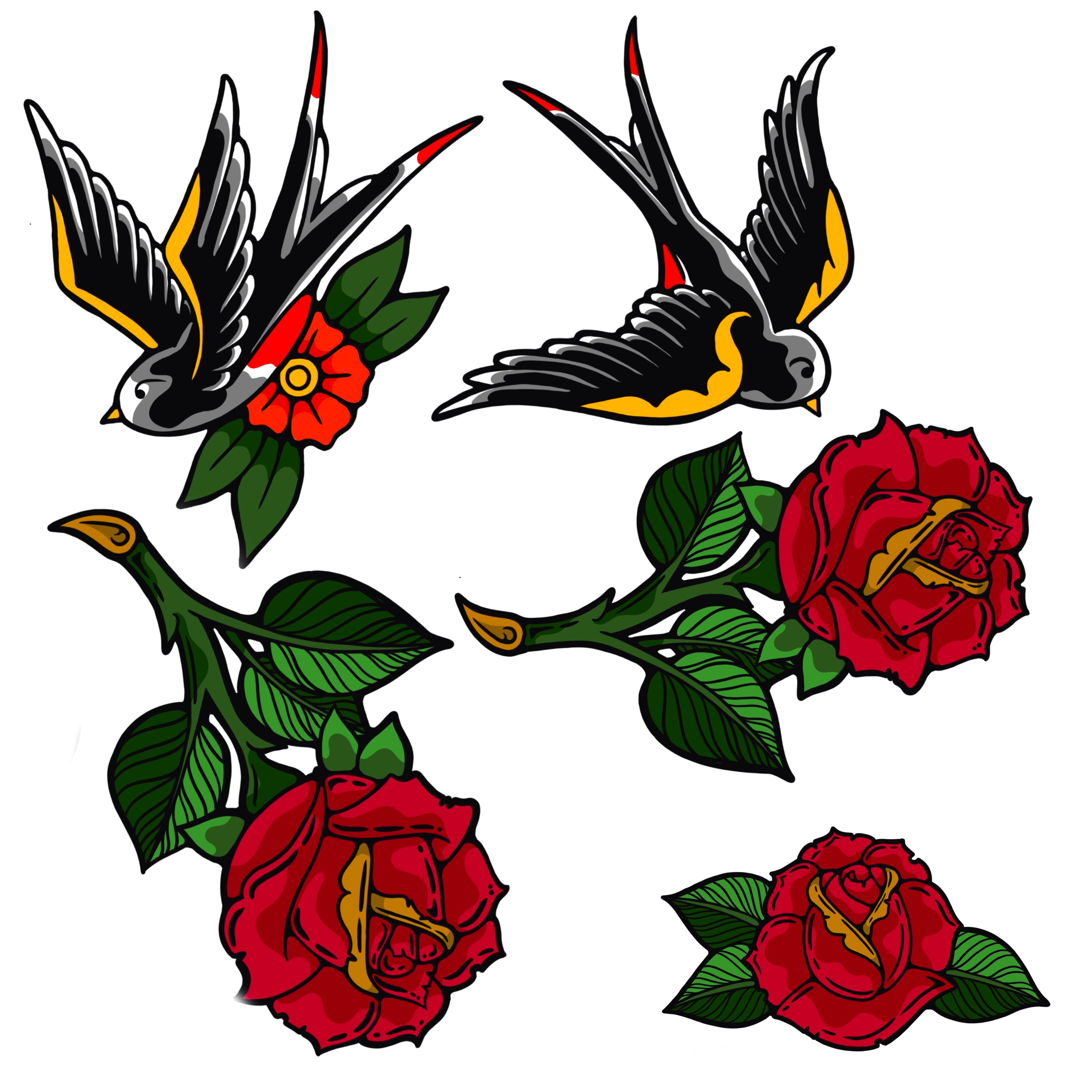 Wall Art Decal - Tattoo Sheet 3