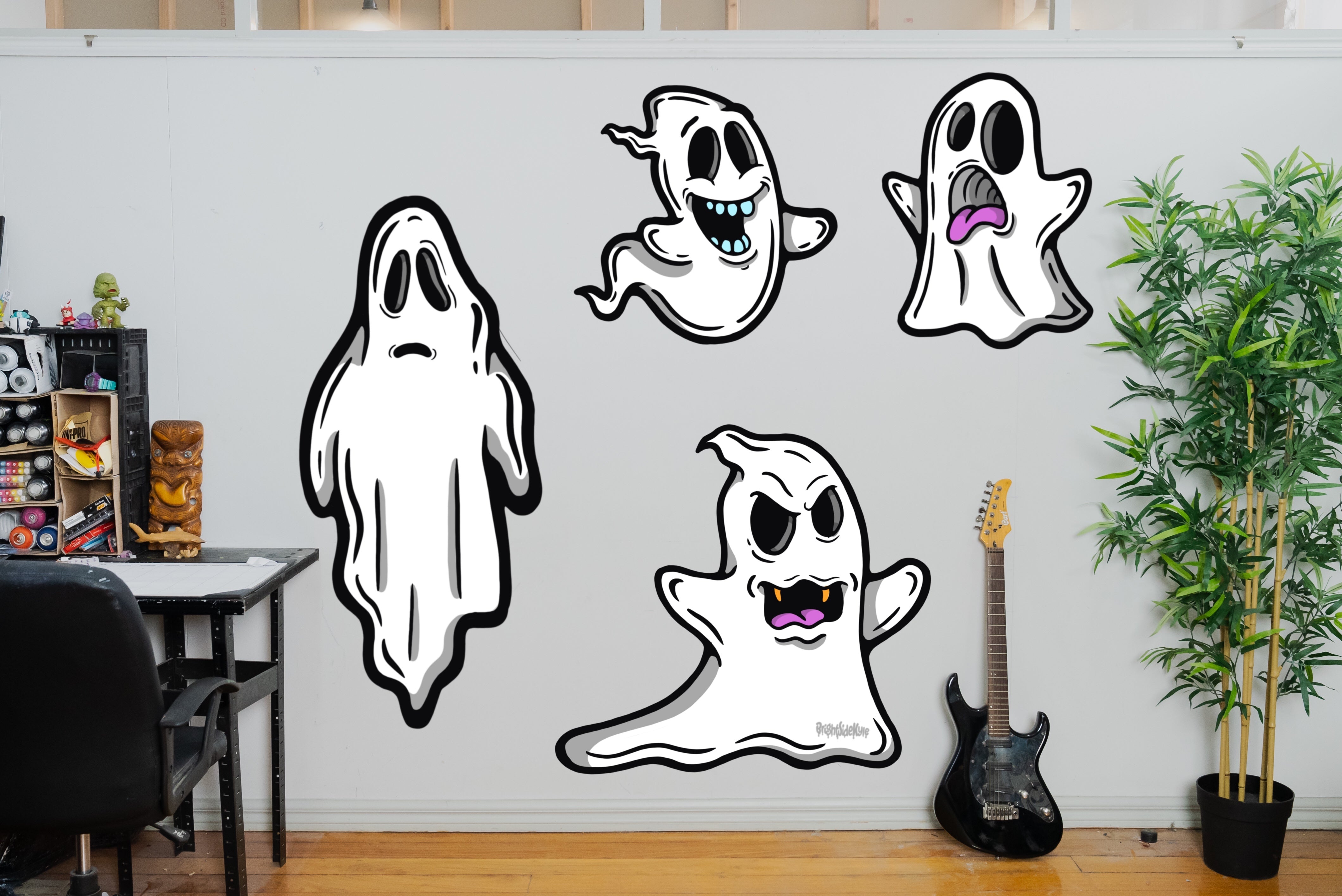 Wall Art Decal - Ghost Set