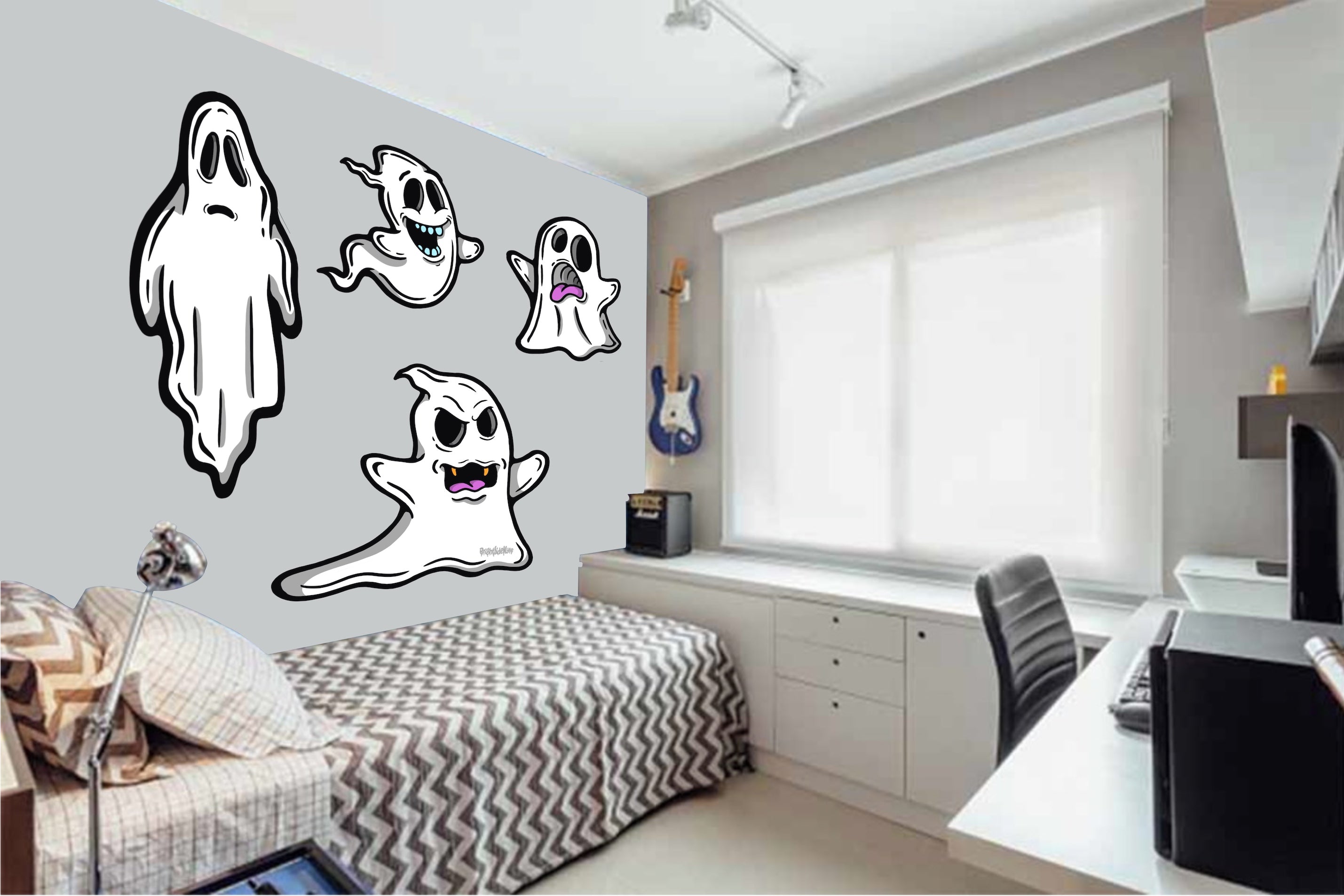 Wall Art Decal - Ghost Set