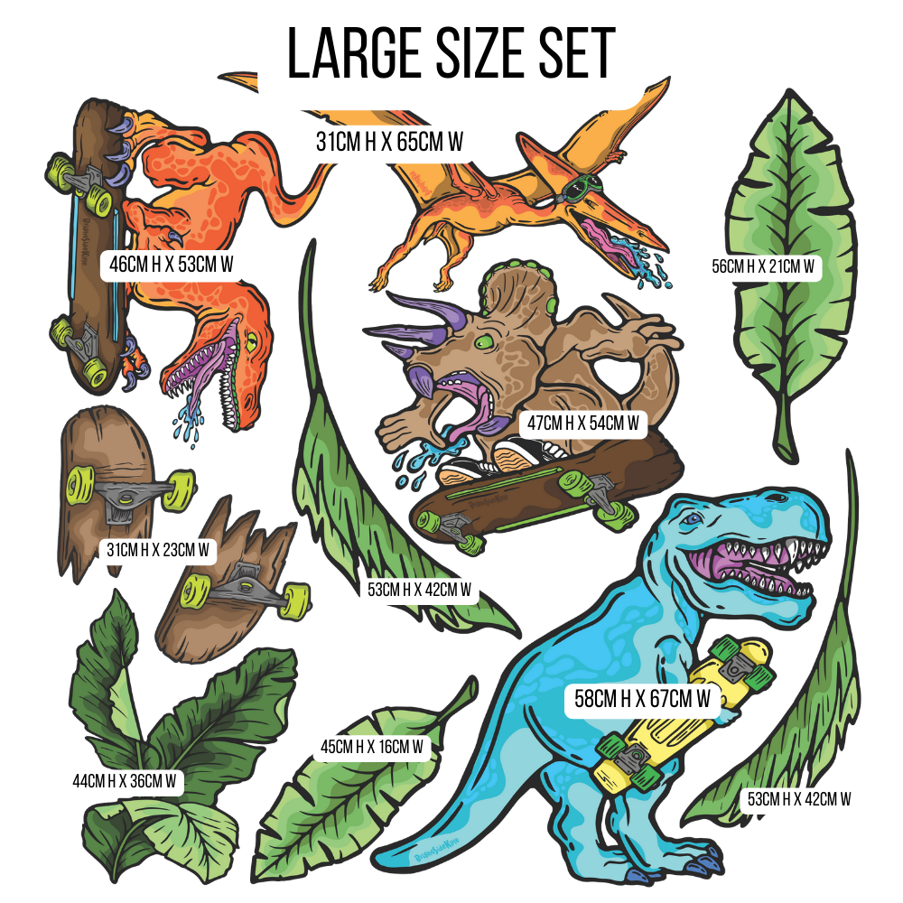 Wall Art Decal - Dinosaur Set 1