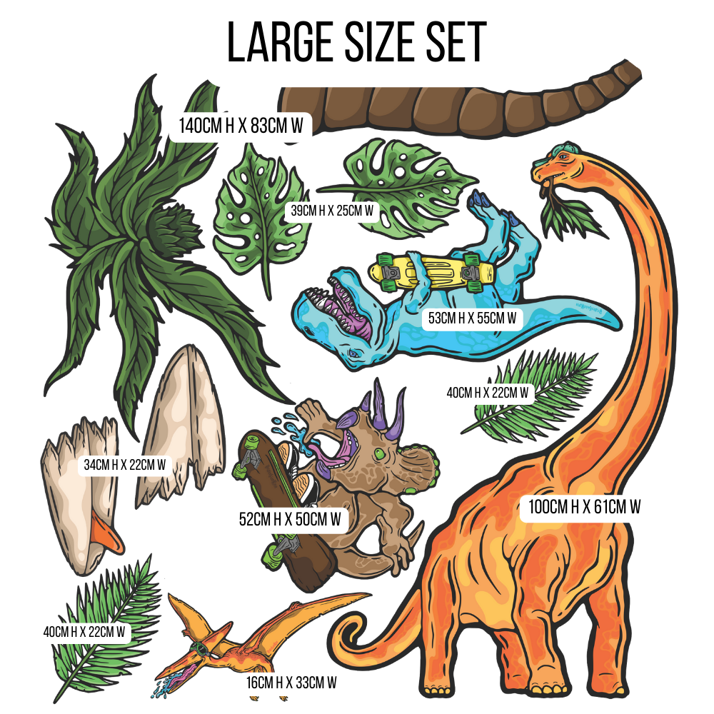 Wall Art Decal - Dinosaur Set 2