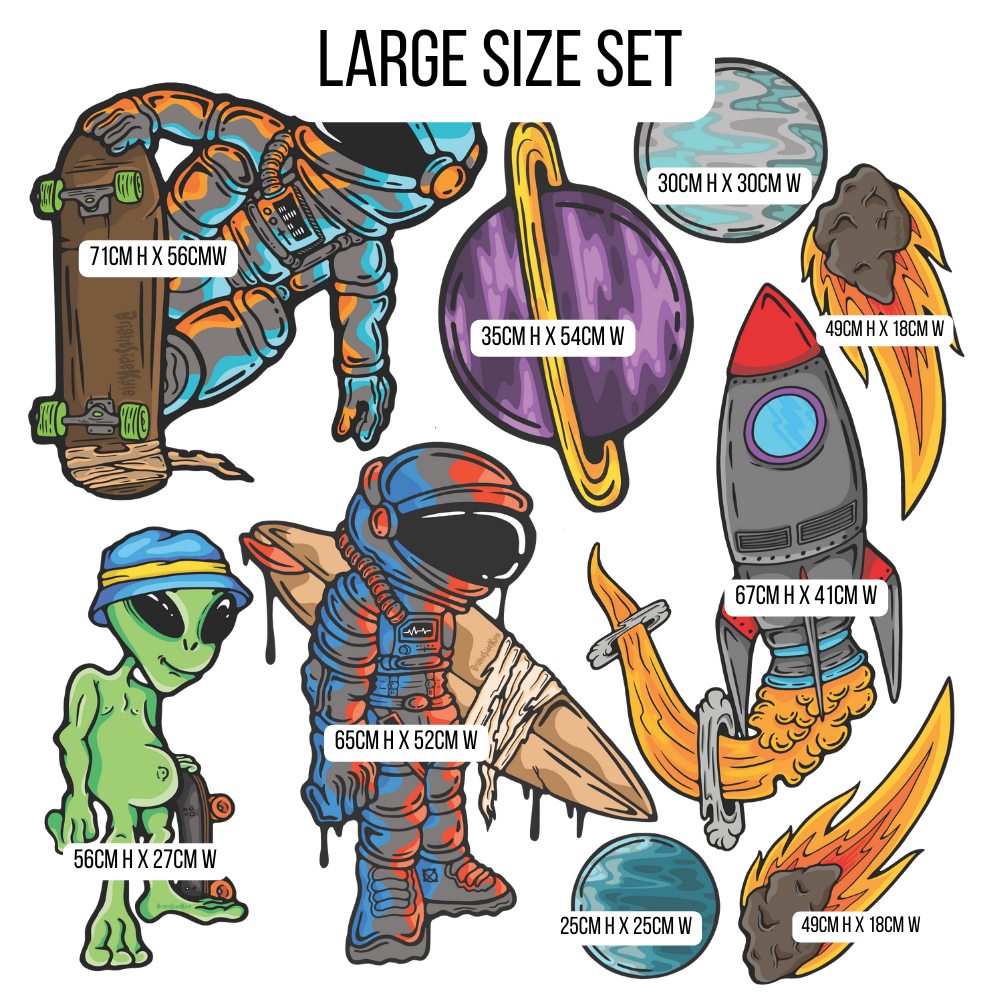 Wall Art Decal - Space Set 1