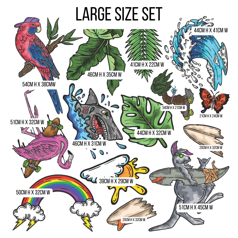 Wall Art Decal - Animal Set 1