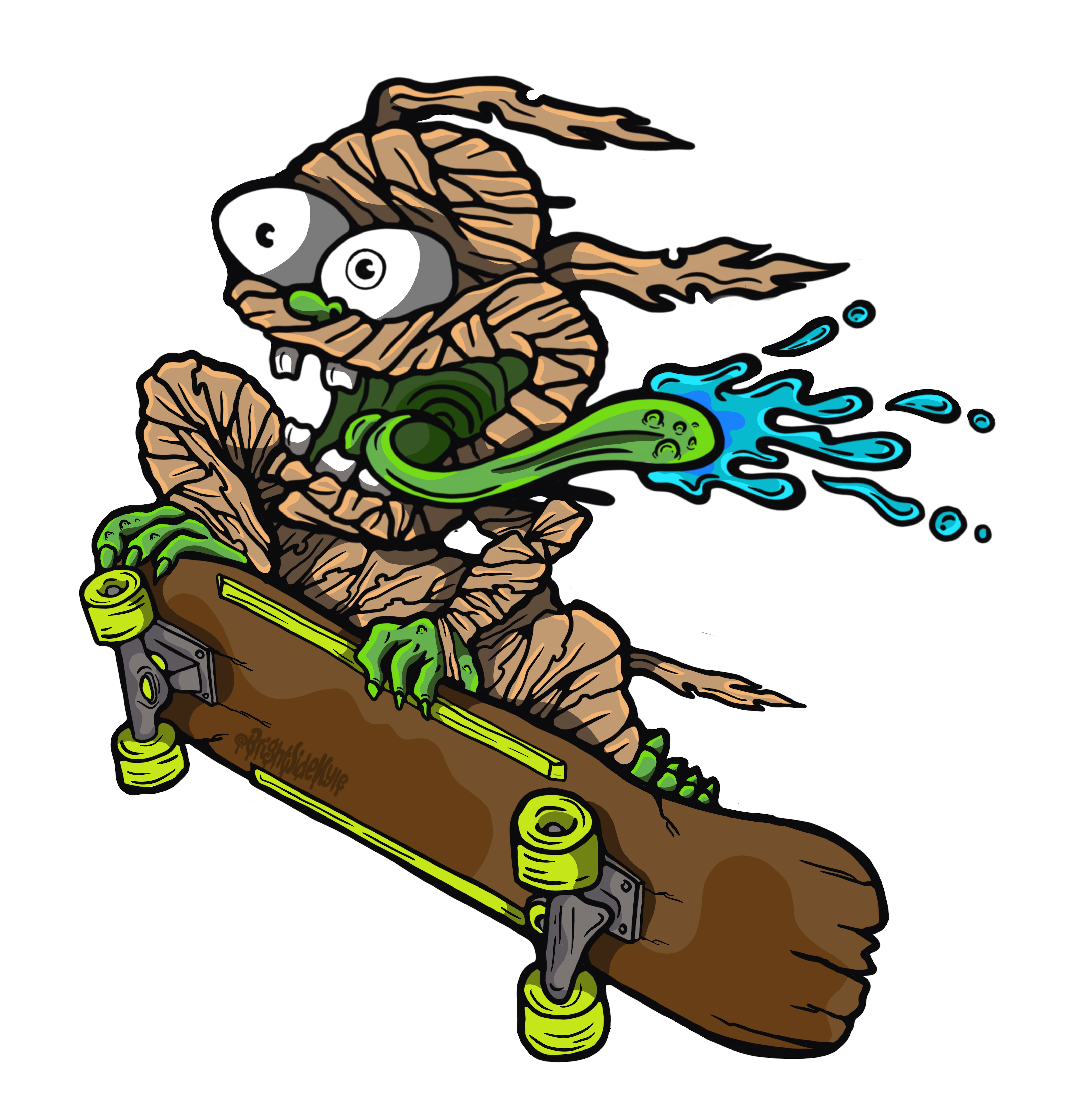 Wall Art Decal - Lil' Monster Skater