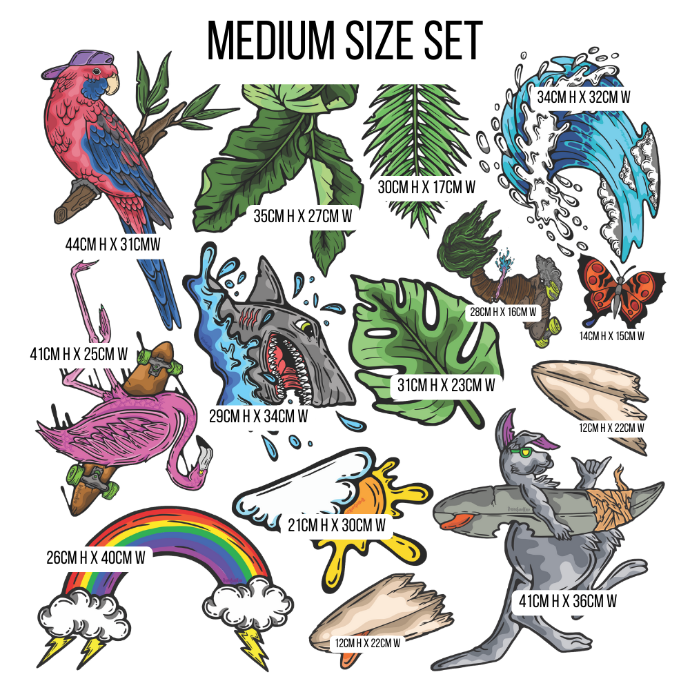 Wall Art Decal - Animal Set 1