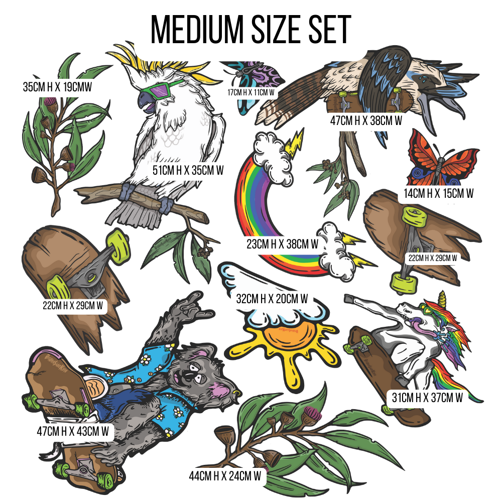 Wall Art Decal - Animal Set 2