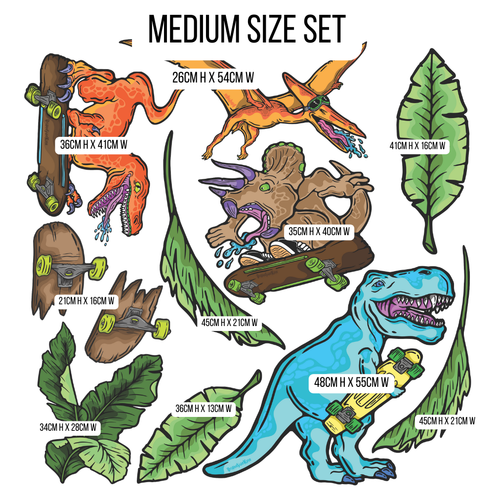 Wall Art Decal - Dinosaur Set 1