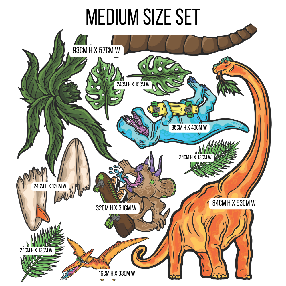 Wall Art Decal - Dinosaur Set 2