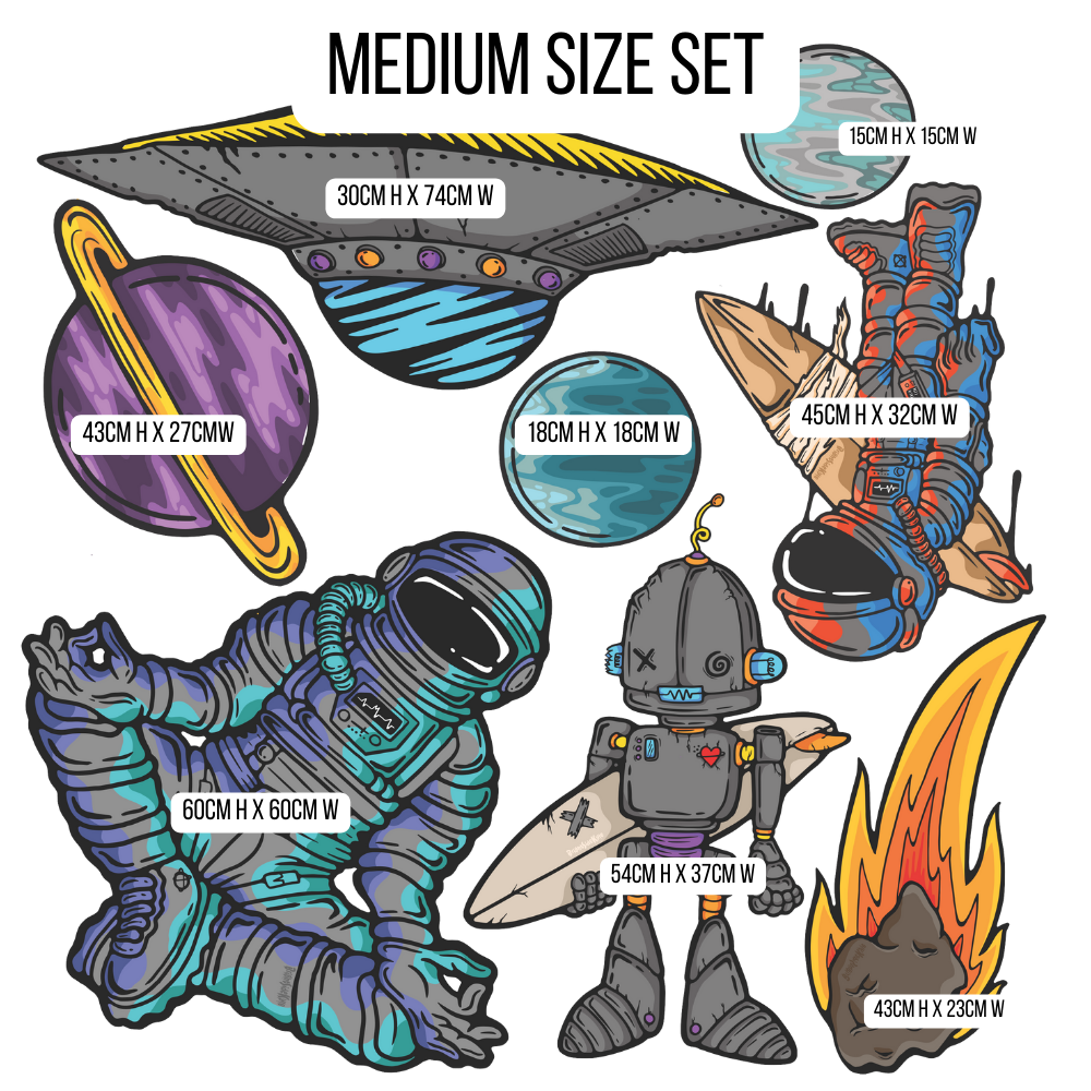 Wall Art Decal - Space Set 2