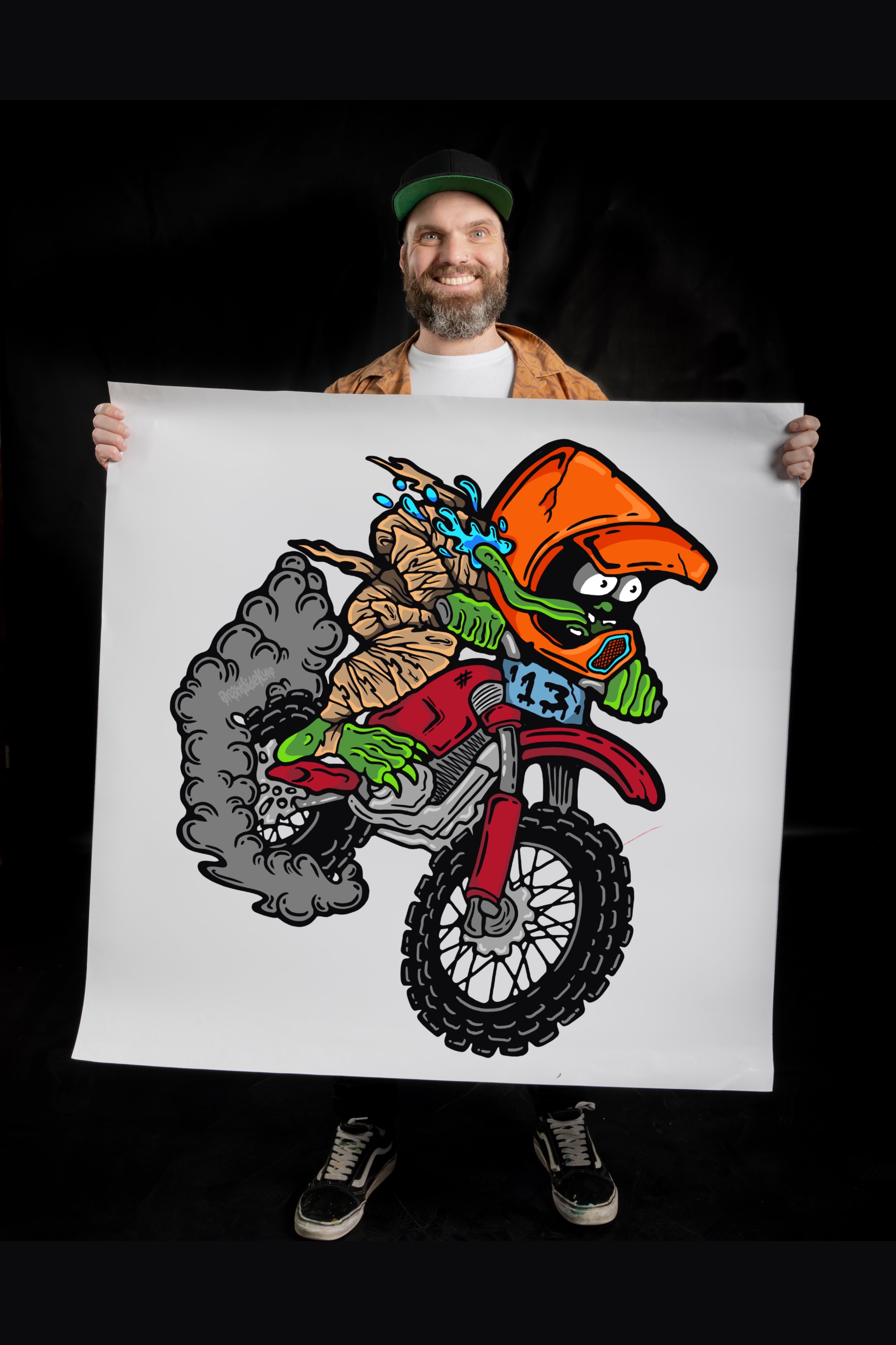 Wall Art Decal - MotoX Monster