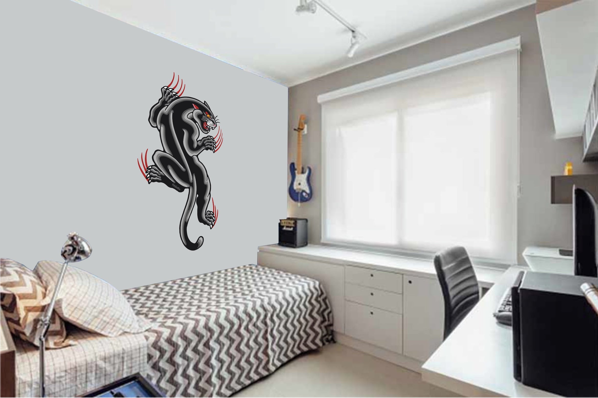 Wall Art Decal - Tattoo Panther