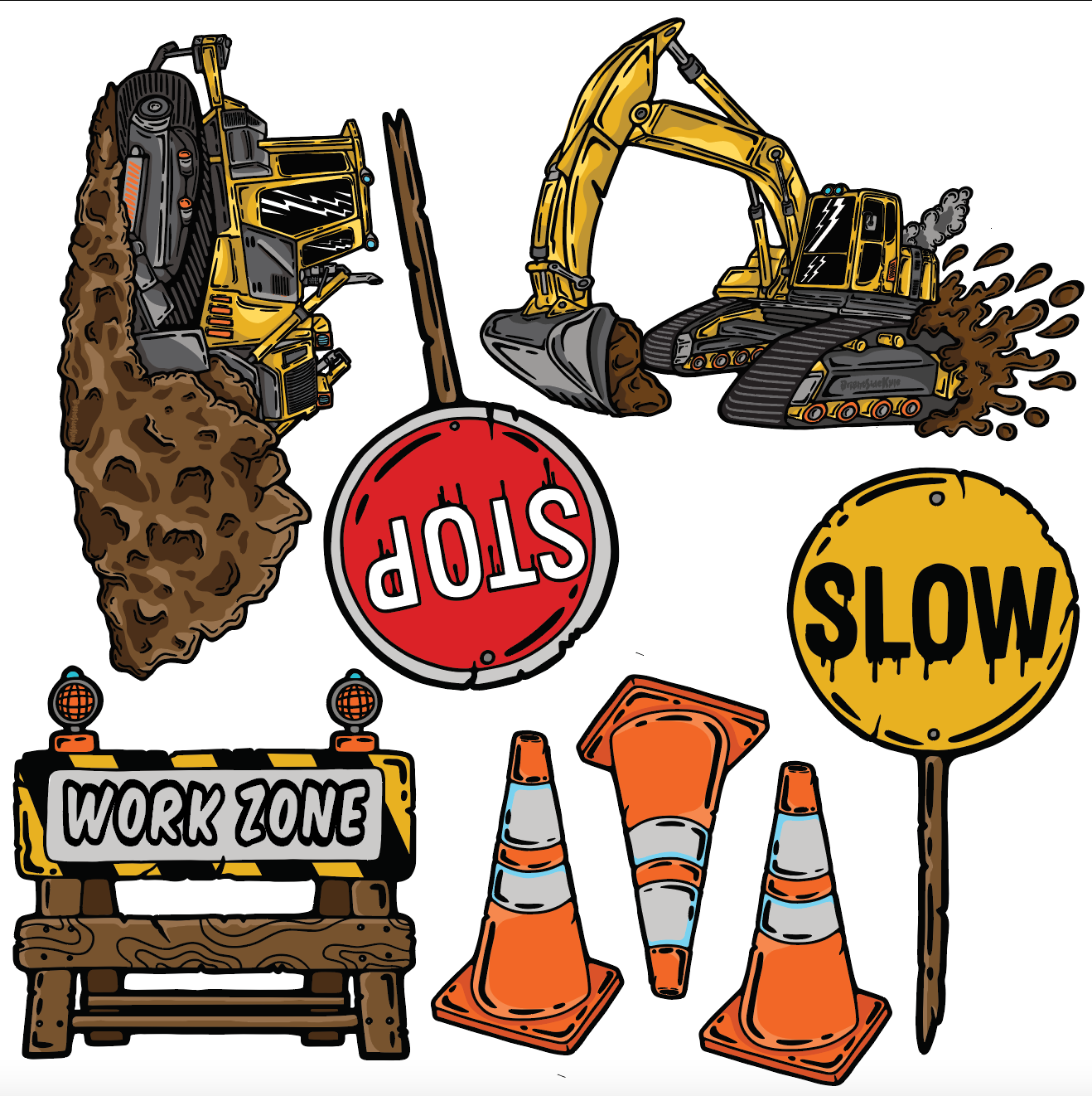 Wall Art Decal - Construction Set