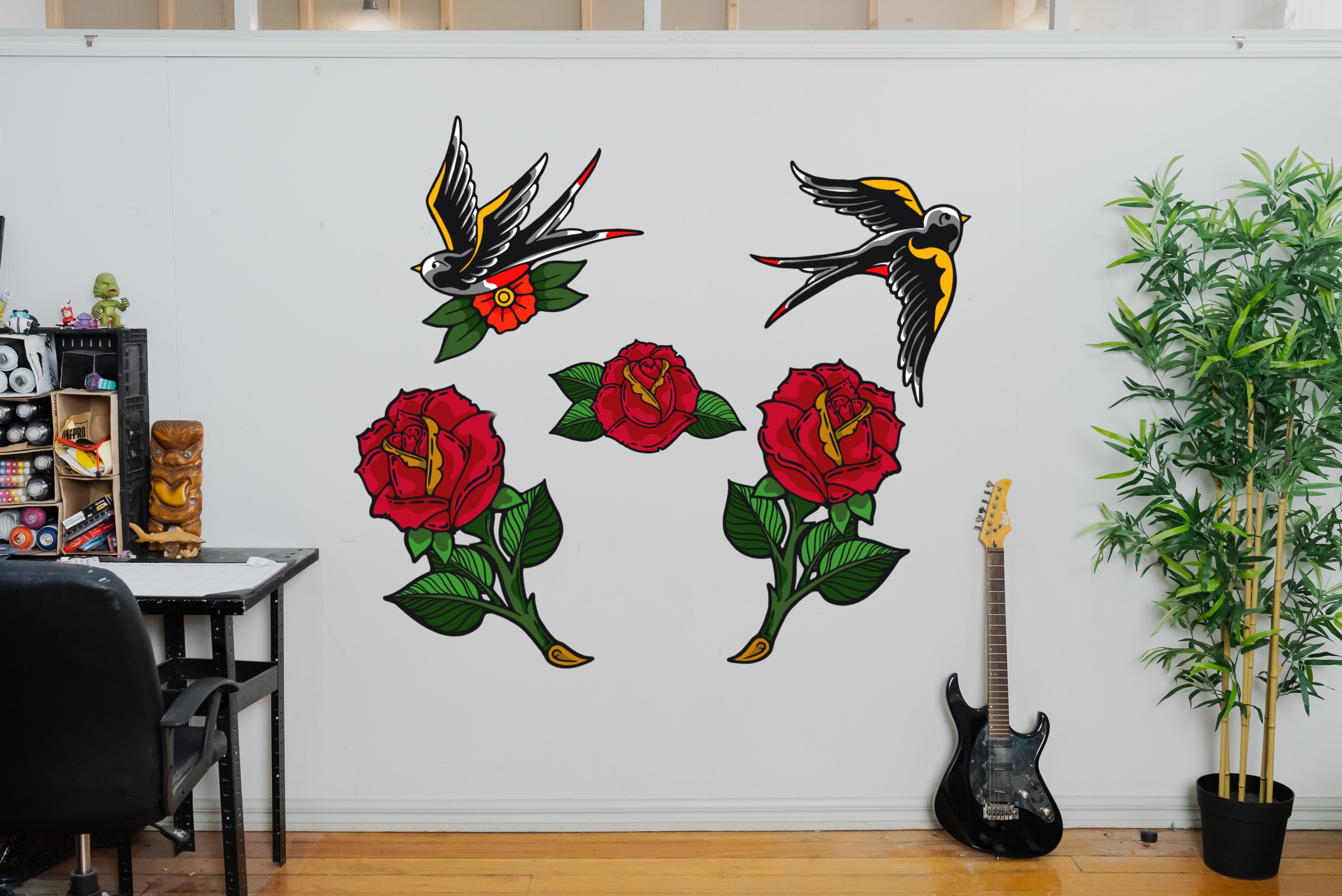 Wall Art Decal - Tattoo Sheet 3
