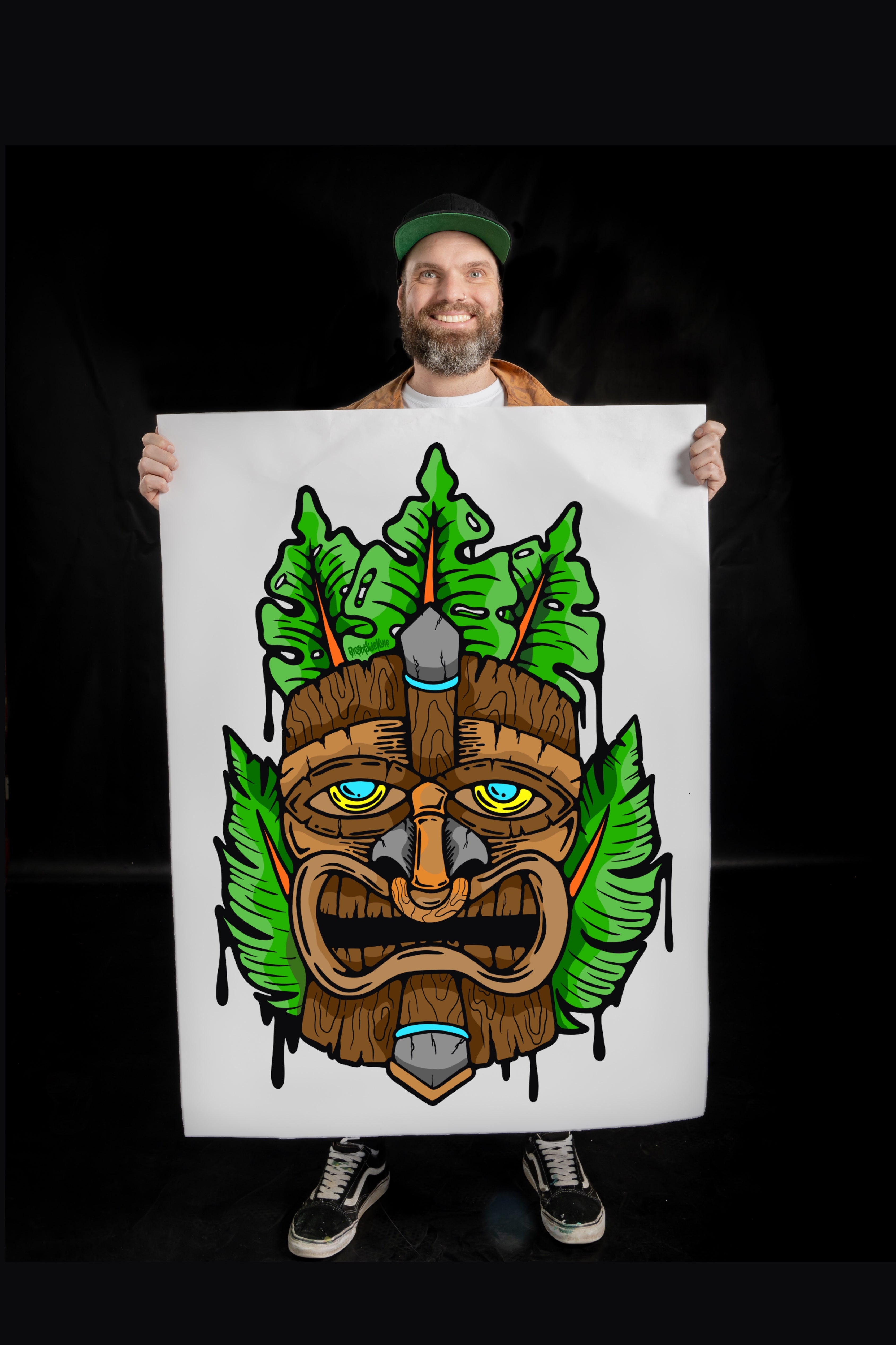 Wall Art Decal - Tropical Tiki