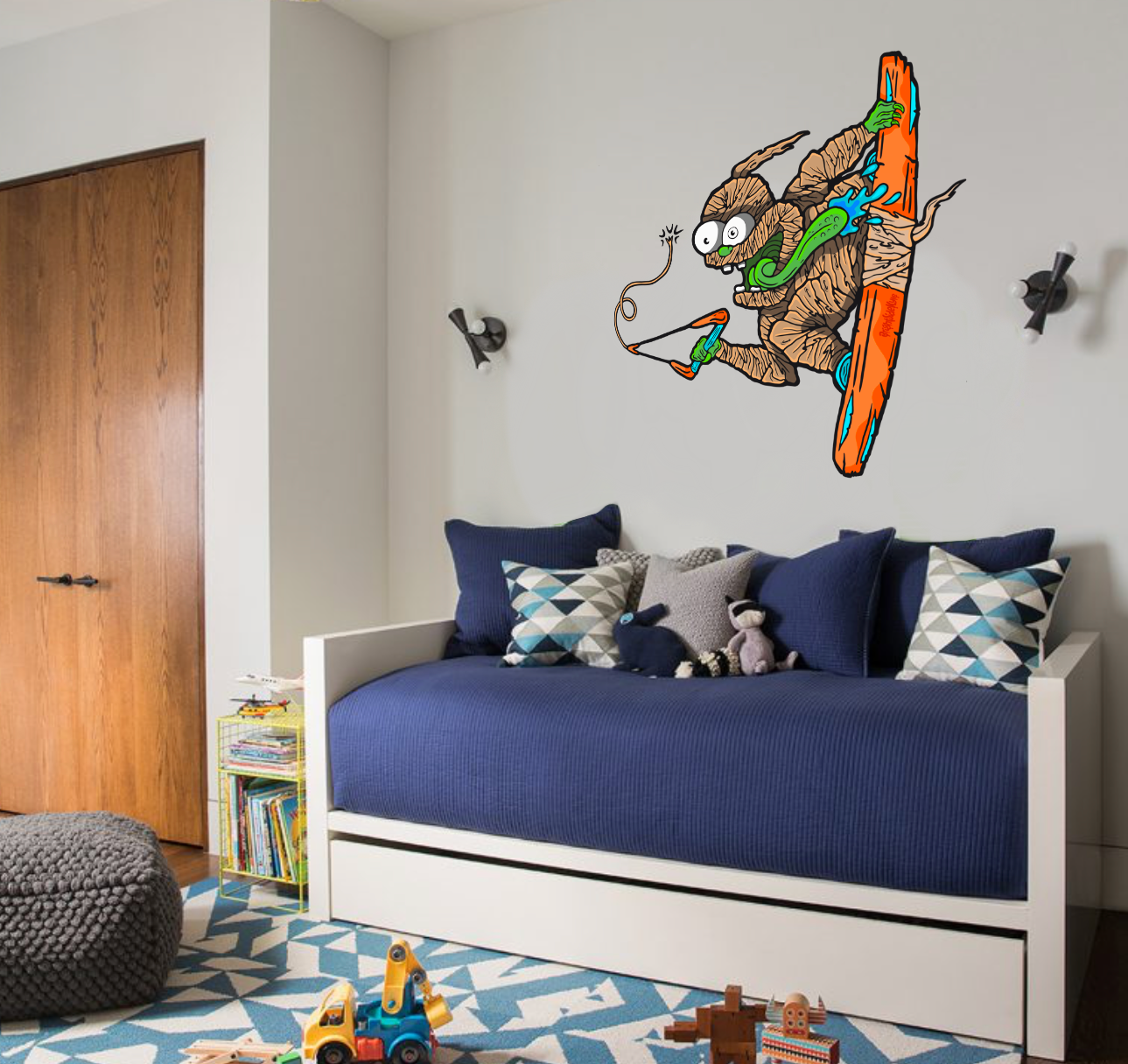Wall Art Decal - Wakeboard Monster