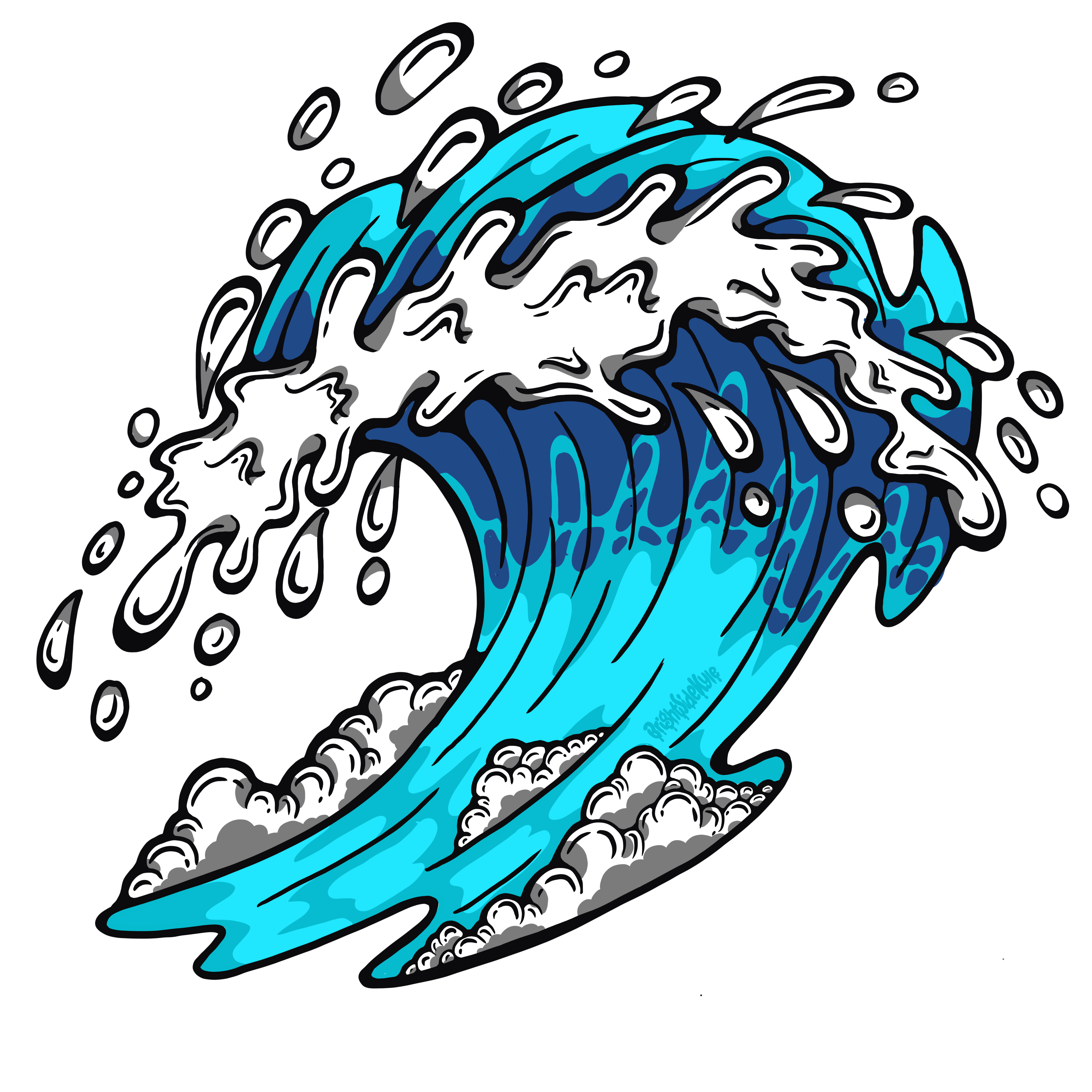 Wall Art Decal - Killer Wave
