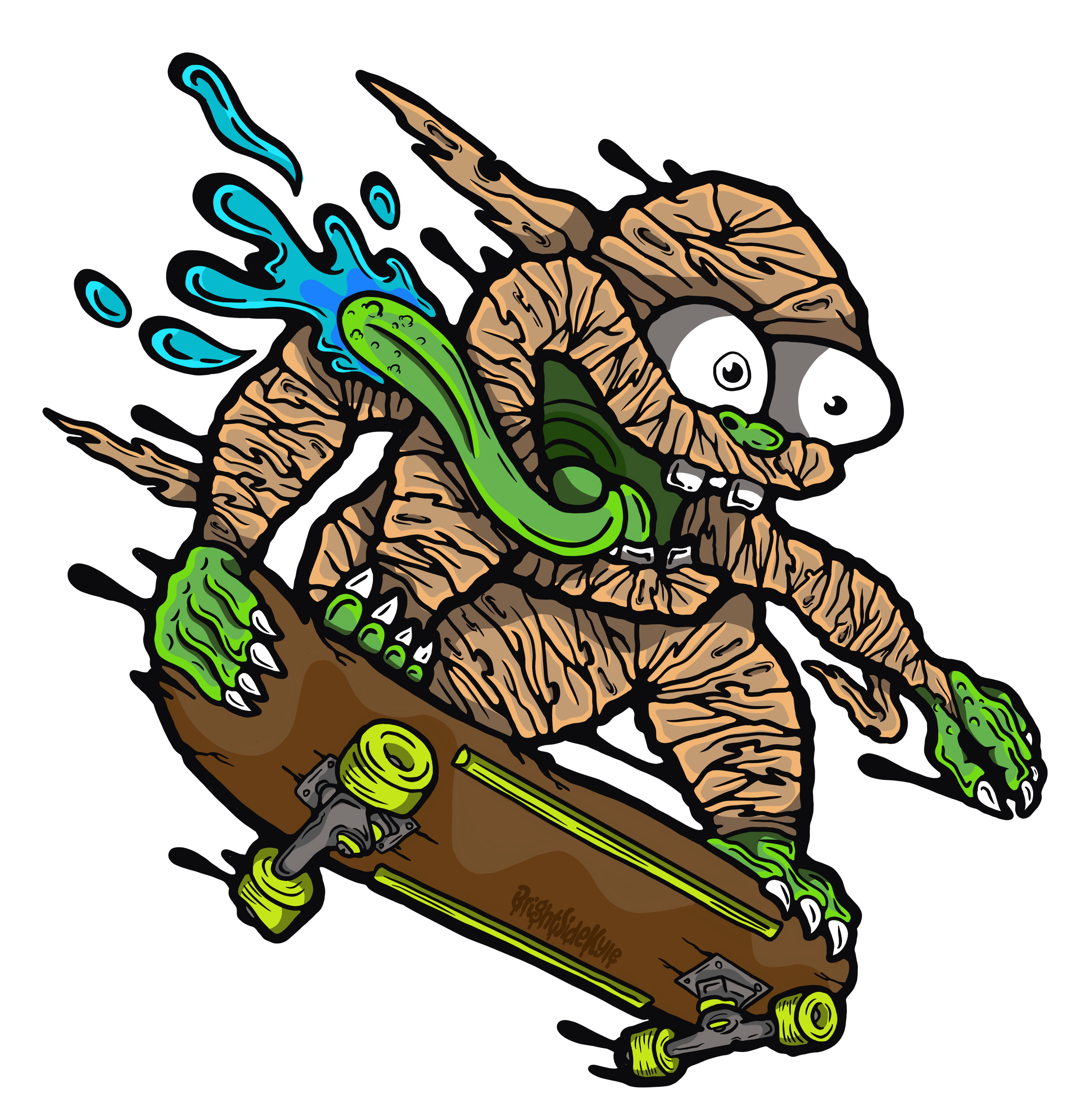 Wall Art Decal - Lil' Monster Skater 2.0