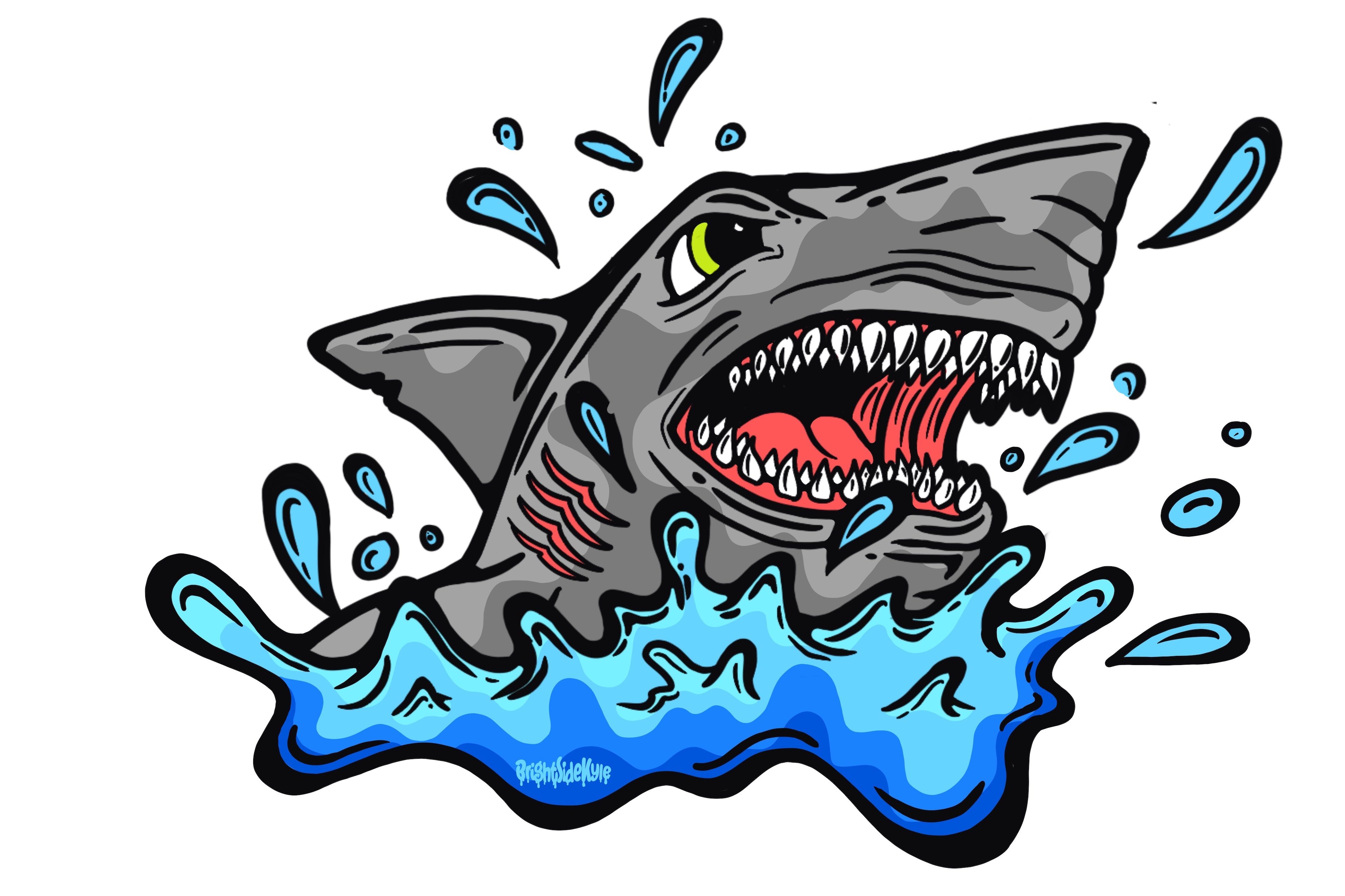 Wall Art Decal - Sharky Vibes