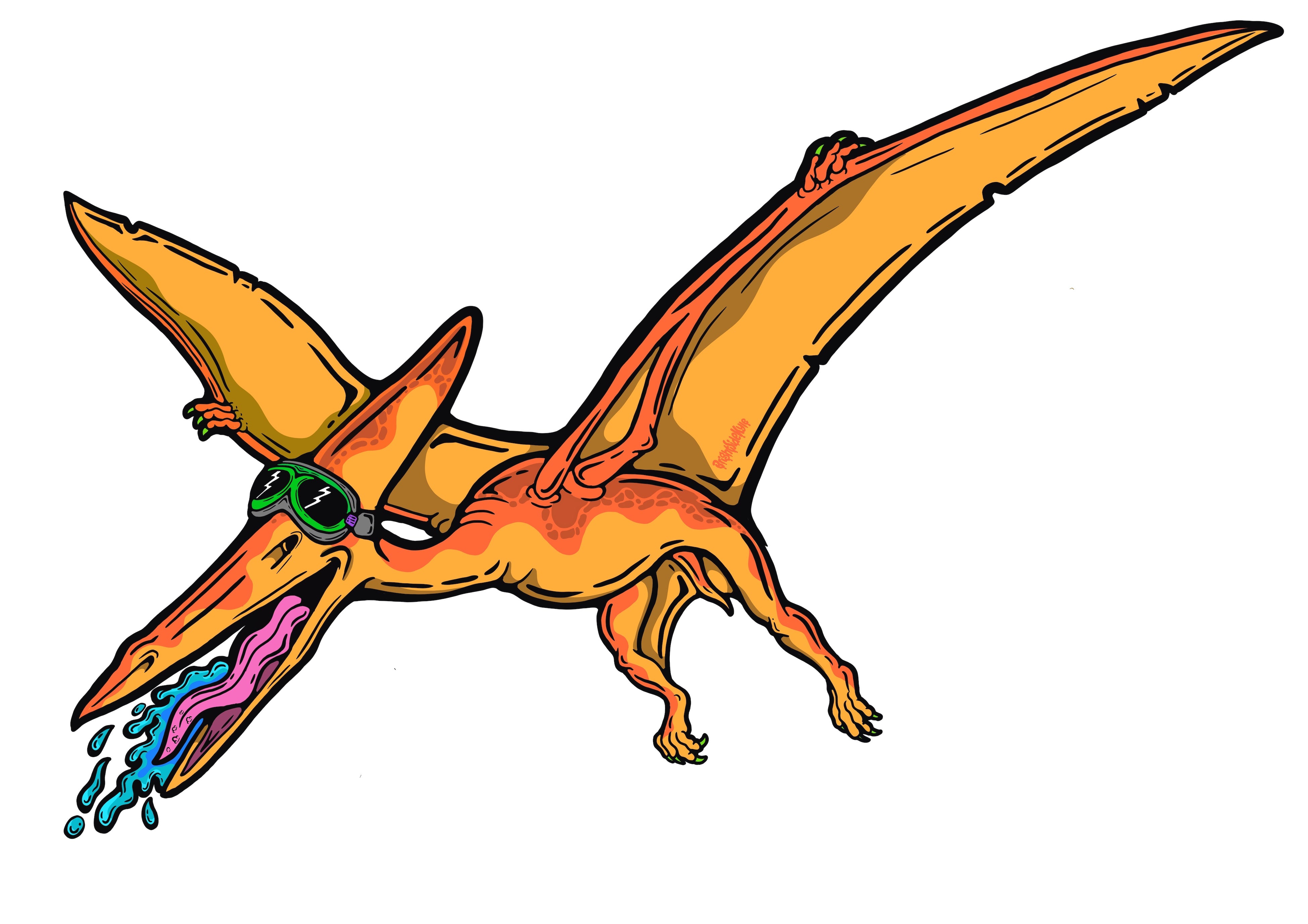 Wall Art Decal - Pterodactyl Pilot