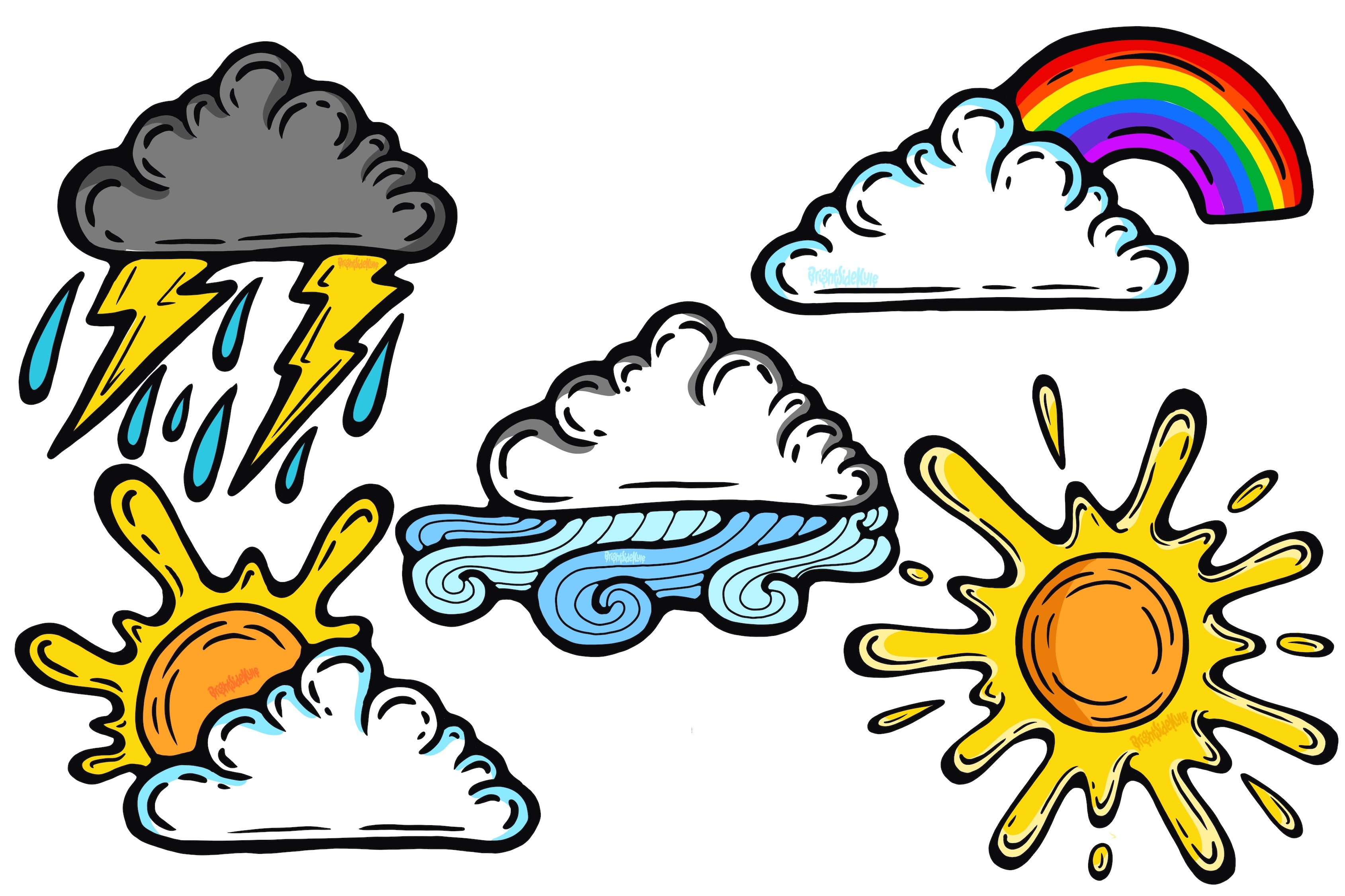 Wall Art Decal - The Best Weather Set