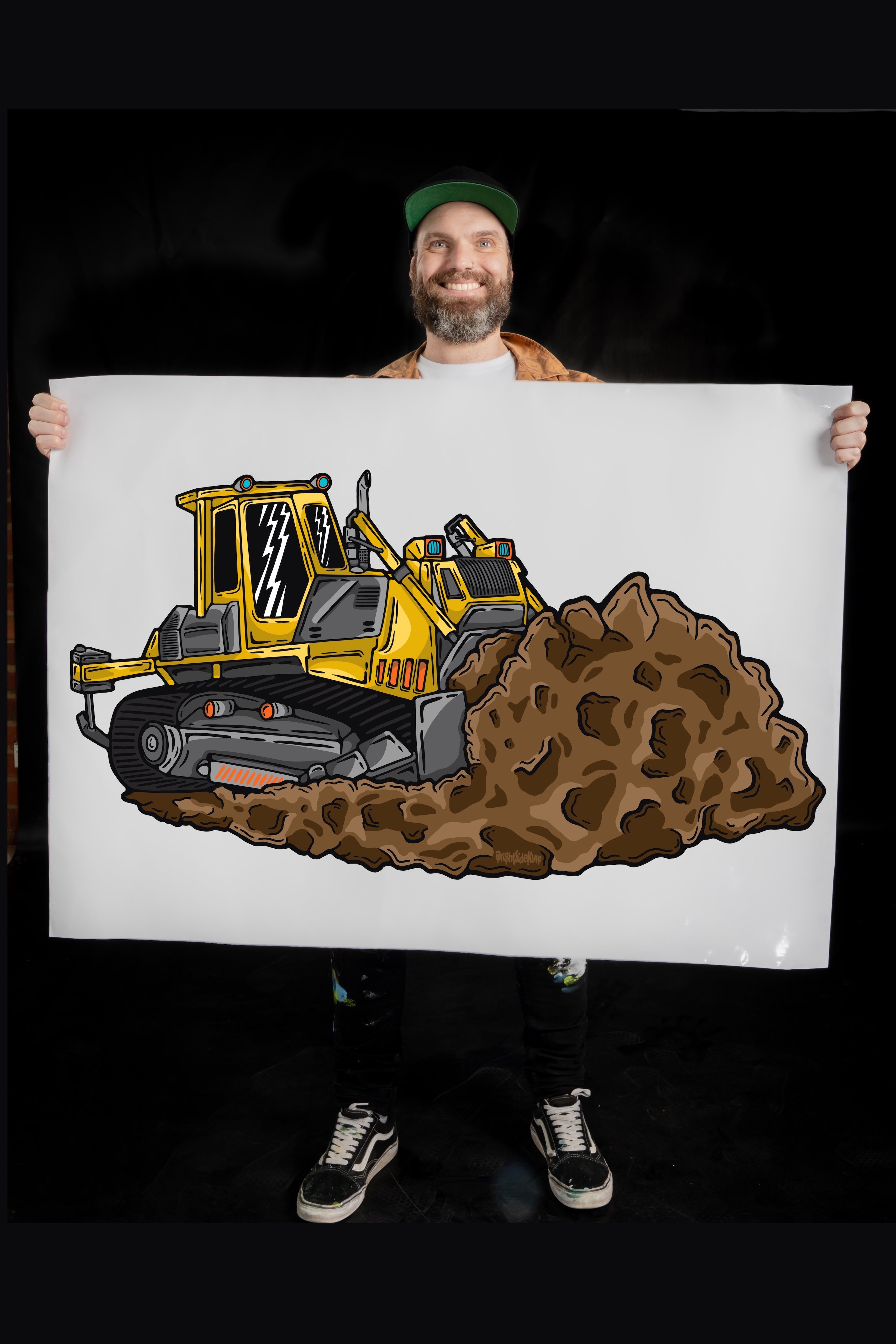Wall Art Decal - Bulldozer