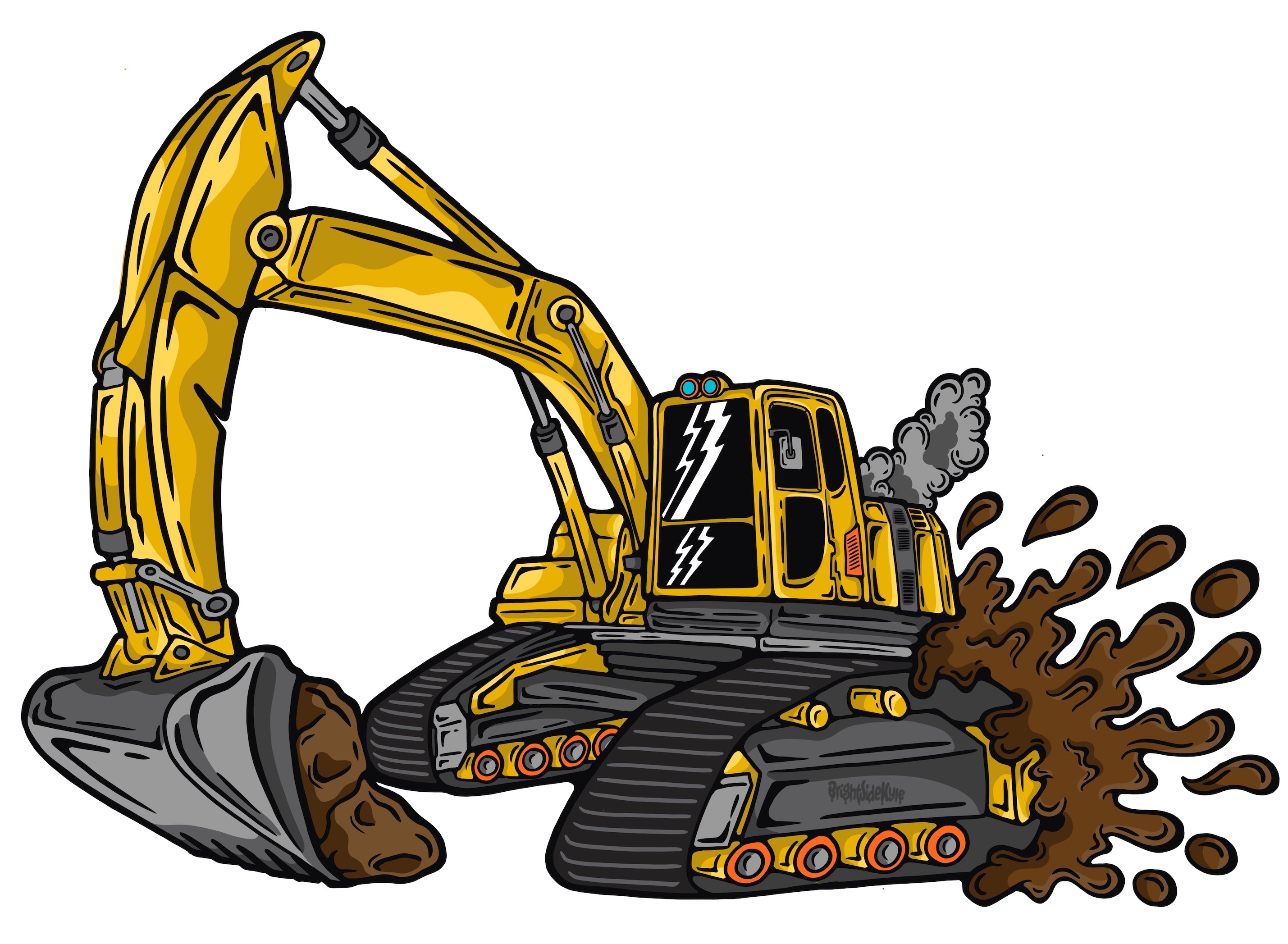 Wall Art Decal - Digger