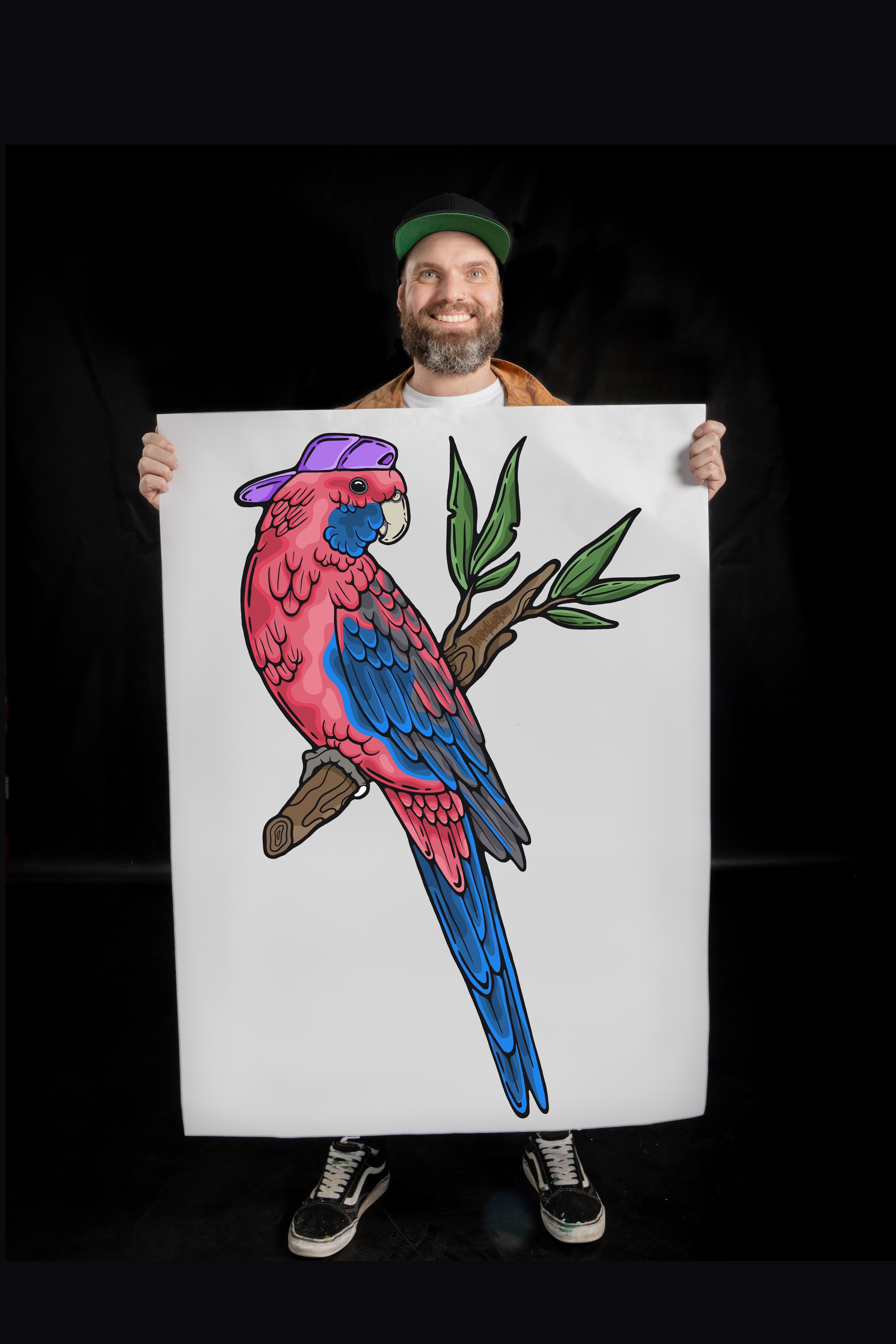 Wall Art Decal - Rad Rosella