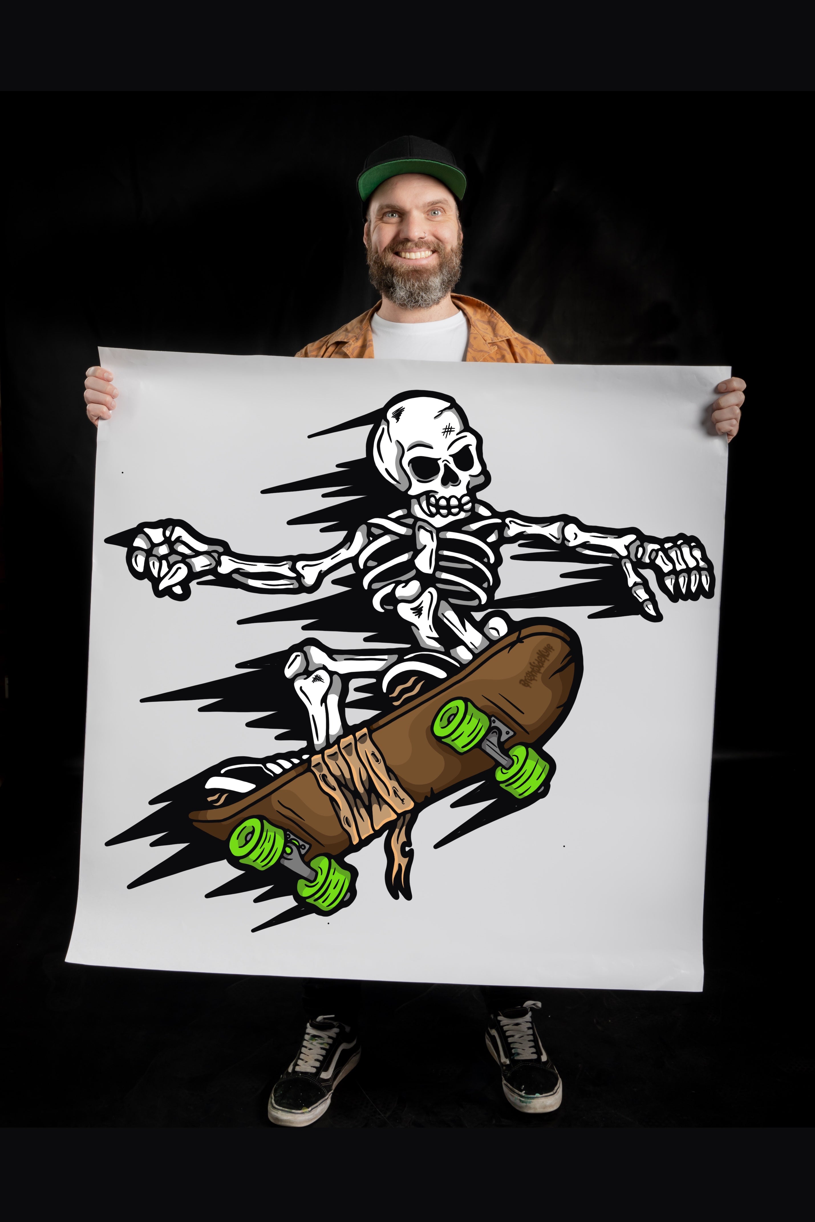 Wall Art Decal - Skeleton Skater