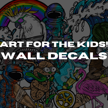 Art for the kids! Creative wall decals.