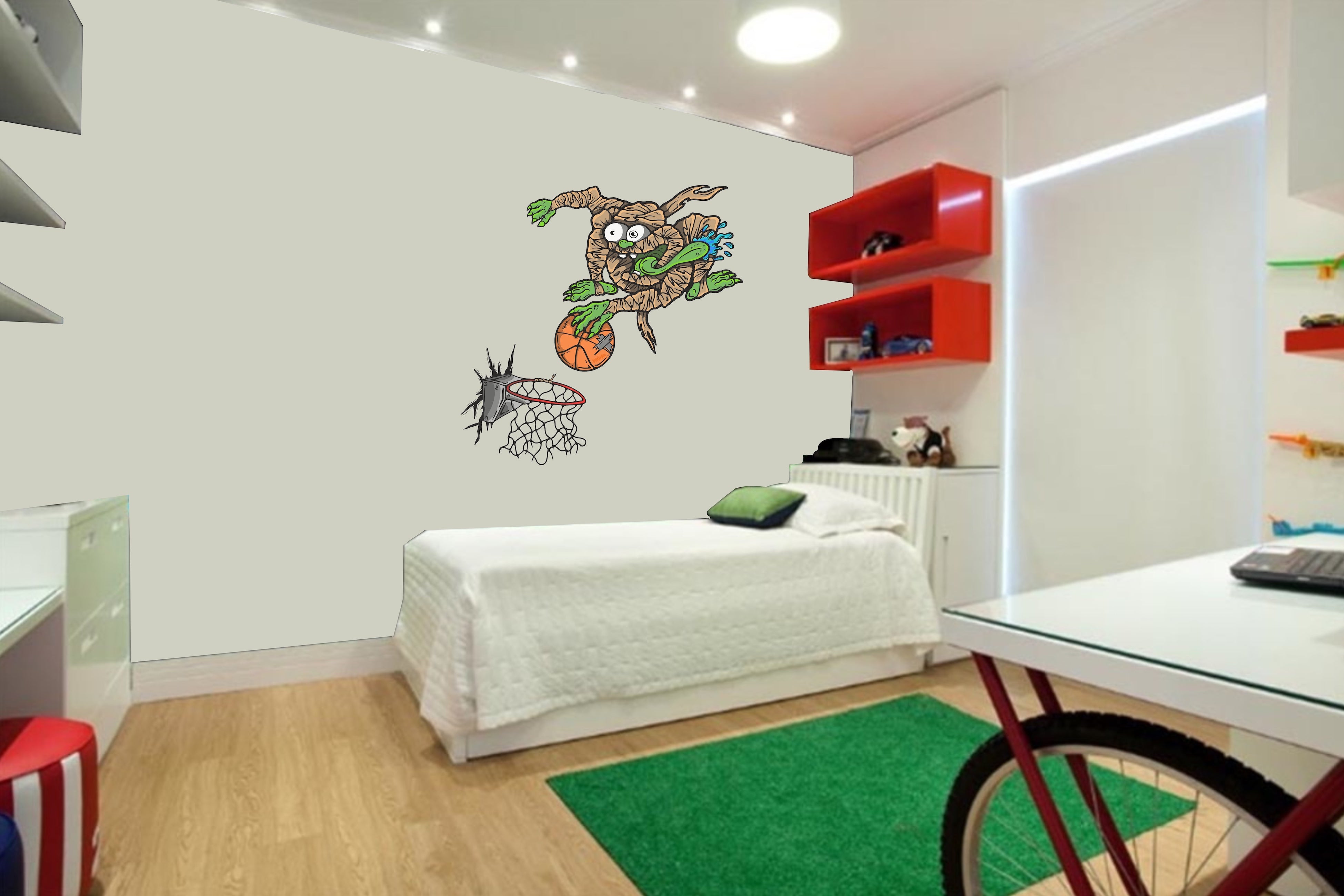 Wall Art Decal - Monster Baller