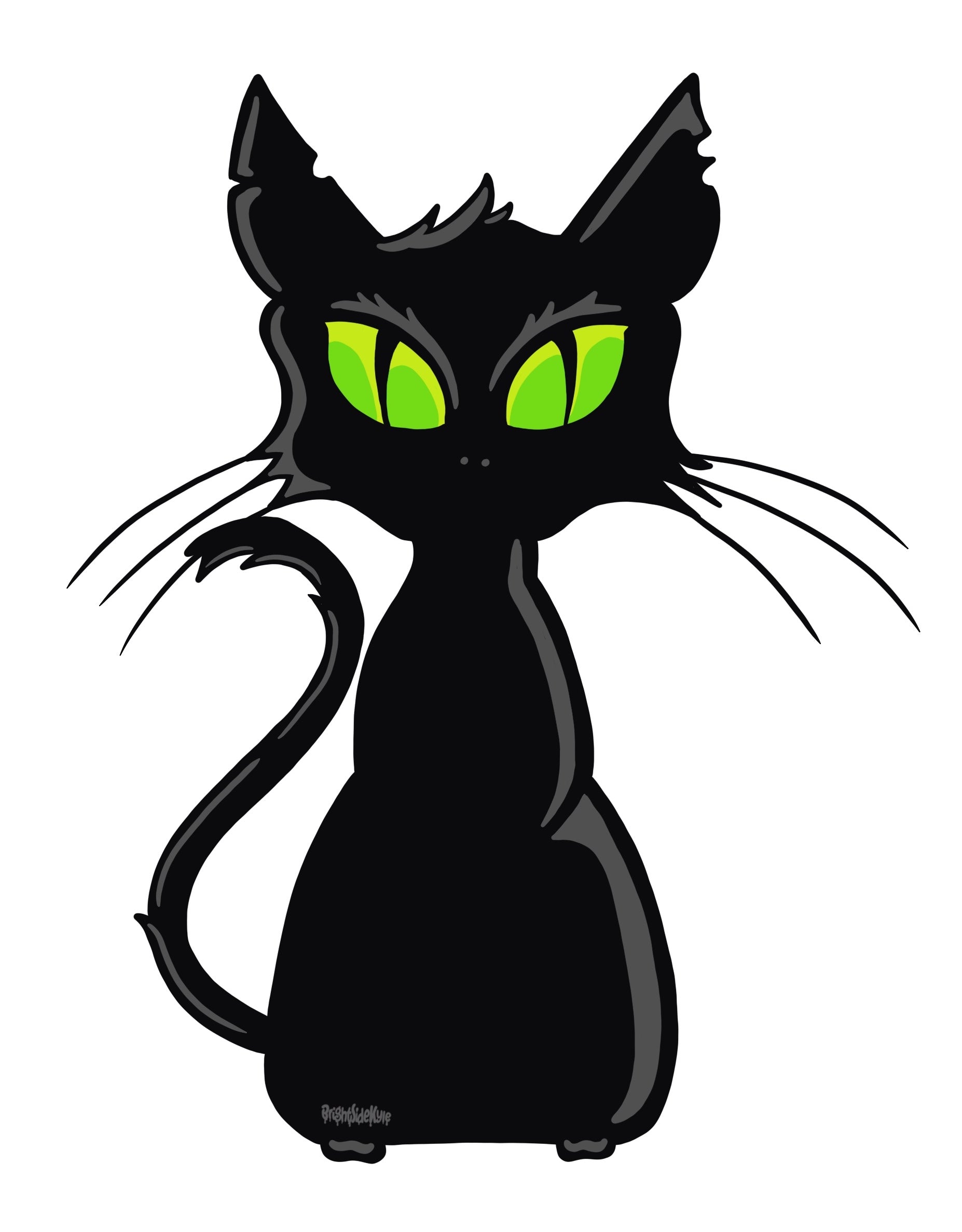 Wall Art Decal - Black Cat