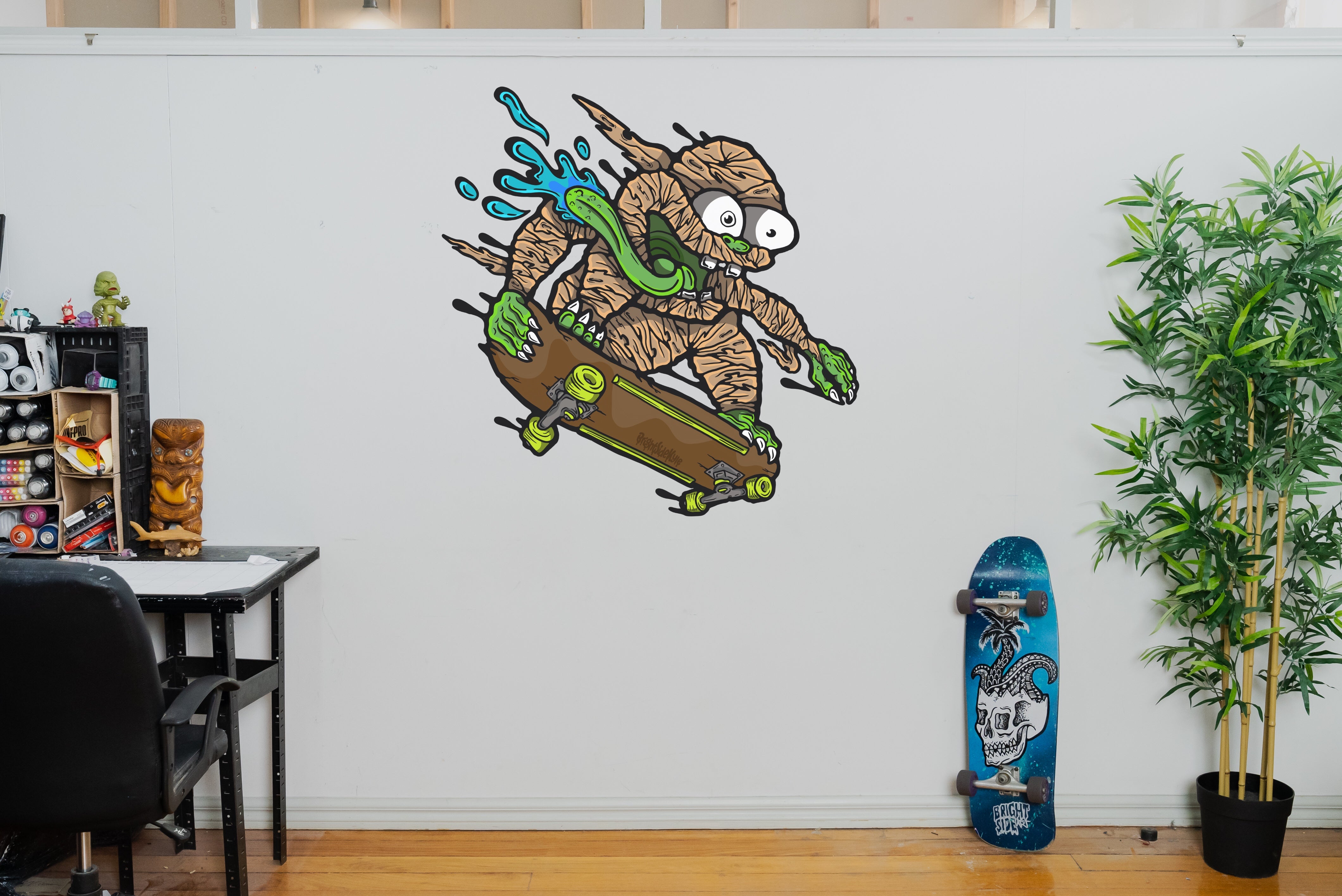 Wall Art Decal - Lil' Monster Skater 2.0