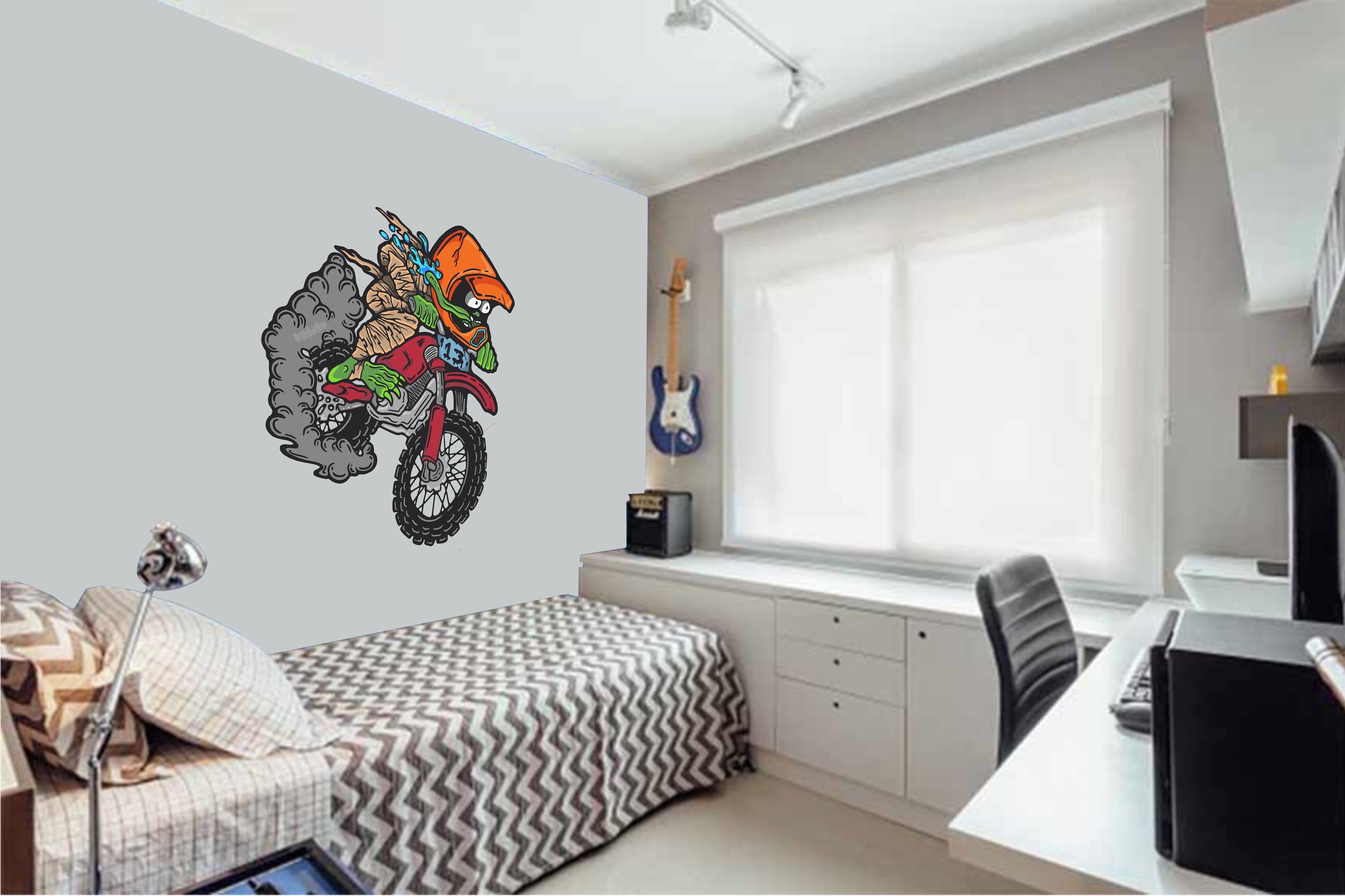 Wall Art Decal - MotoX Monster