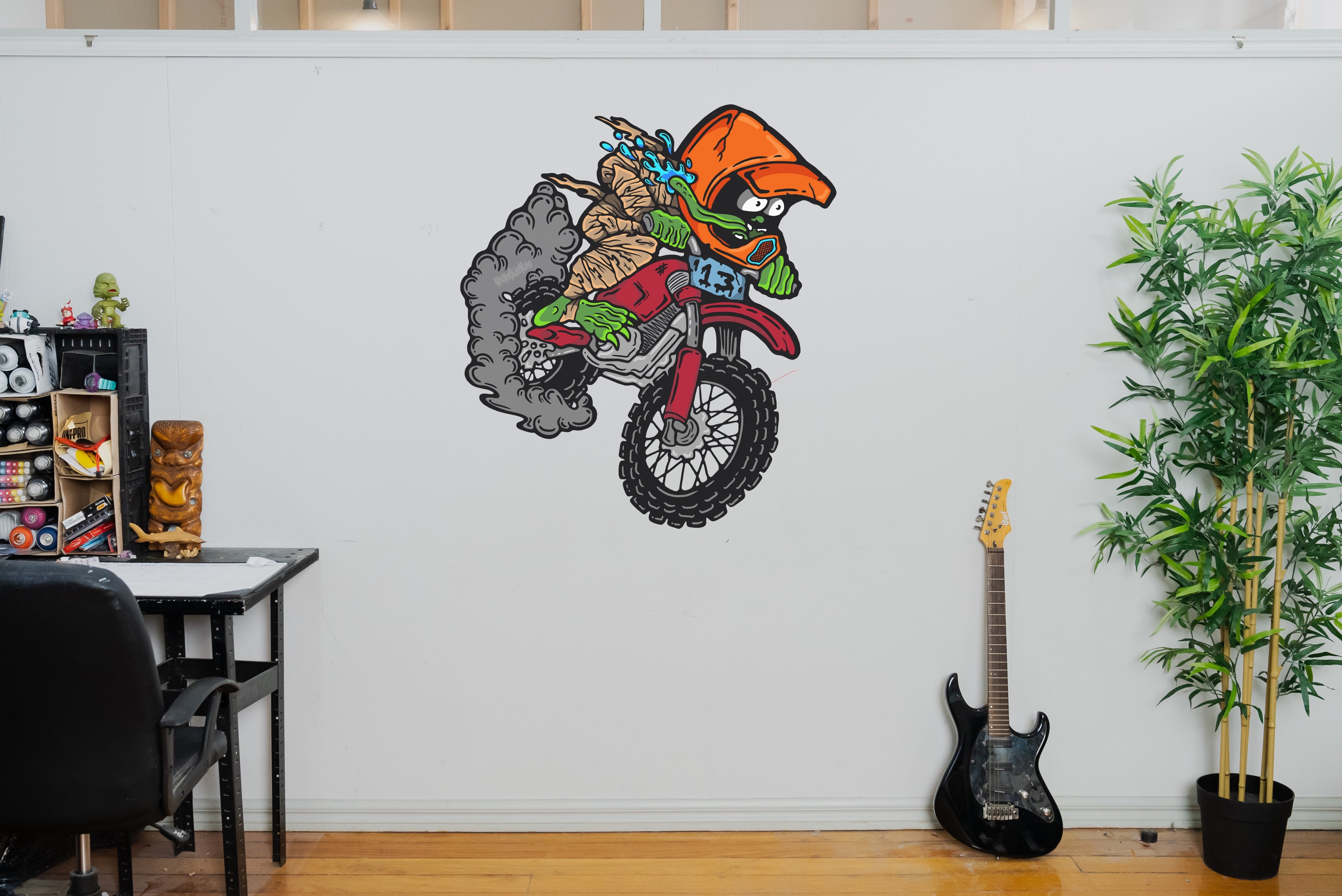 Wall Art Decal - MotoX Monster