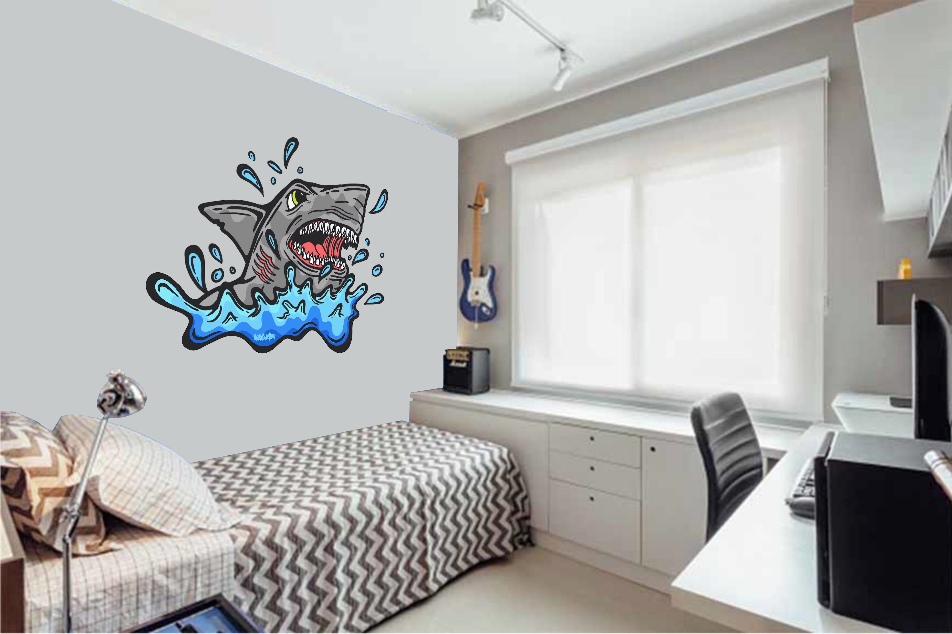Wall Art Decal - Sharky Vibes