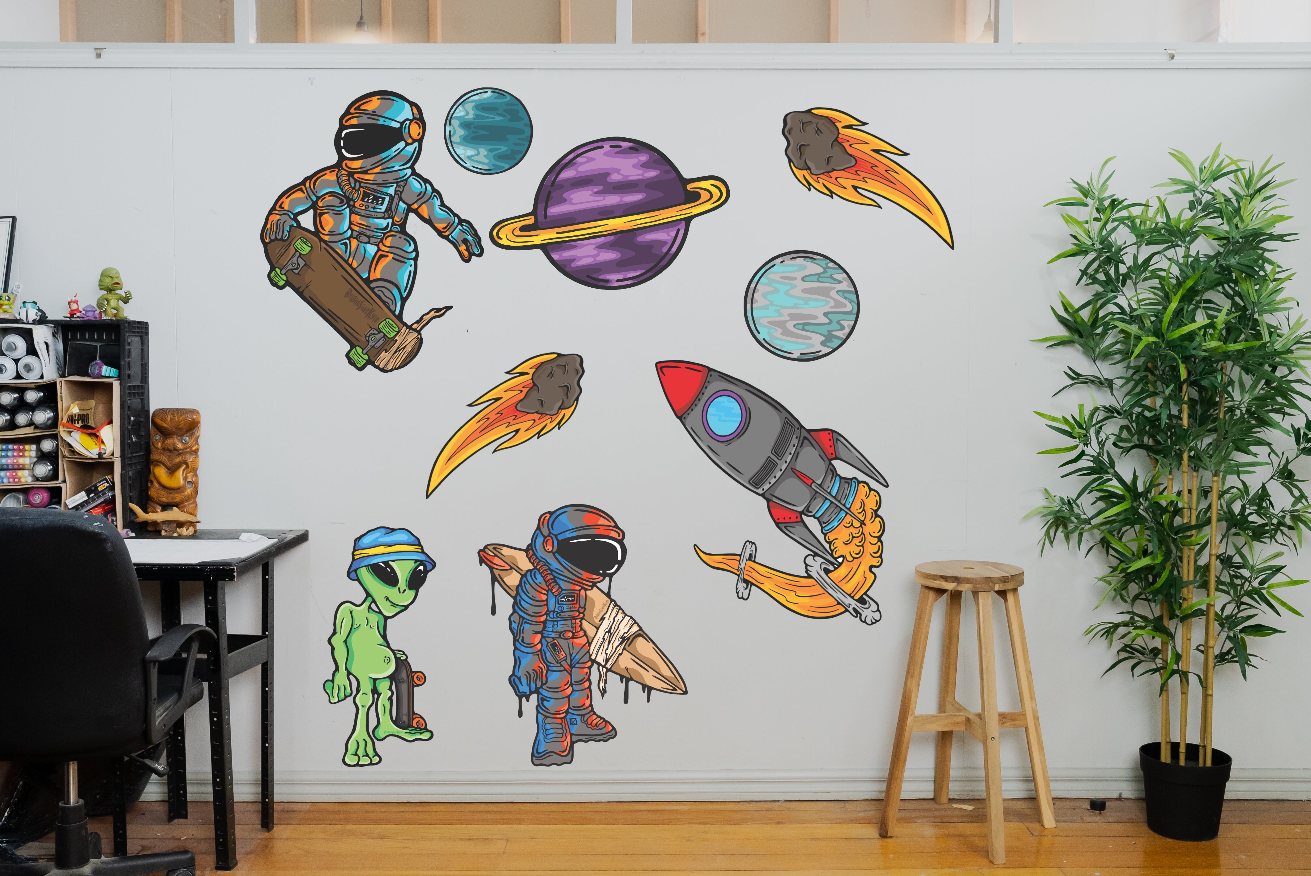 Wall Art Decal - Space Set 1