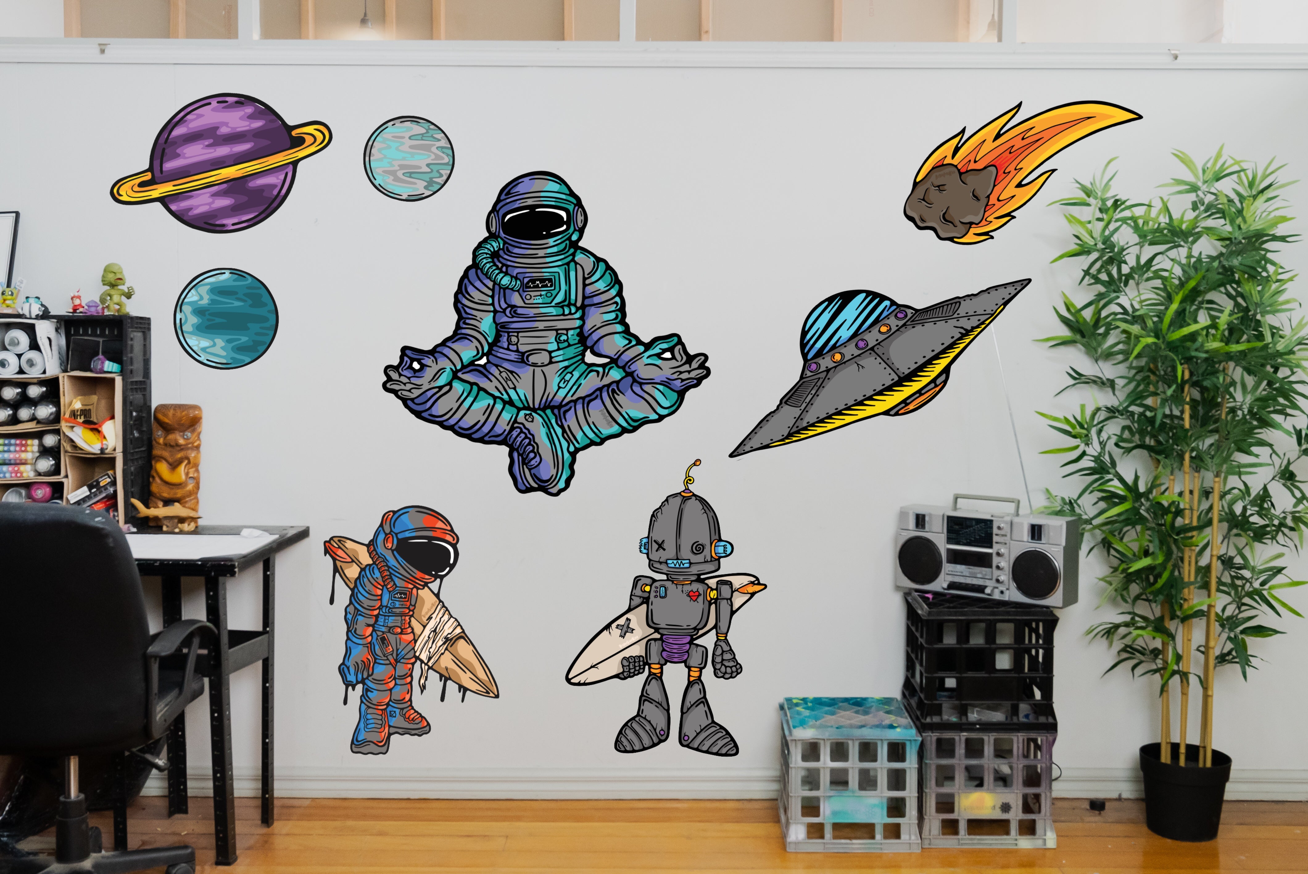 Wall Art Decal - Space Set 2