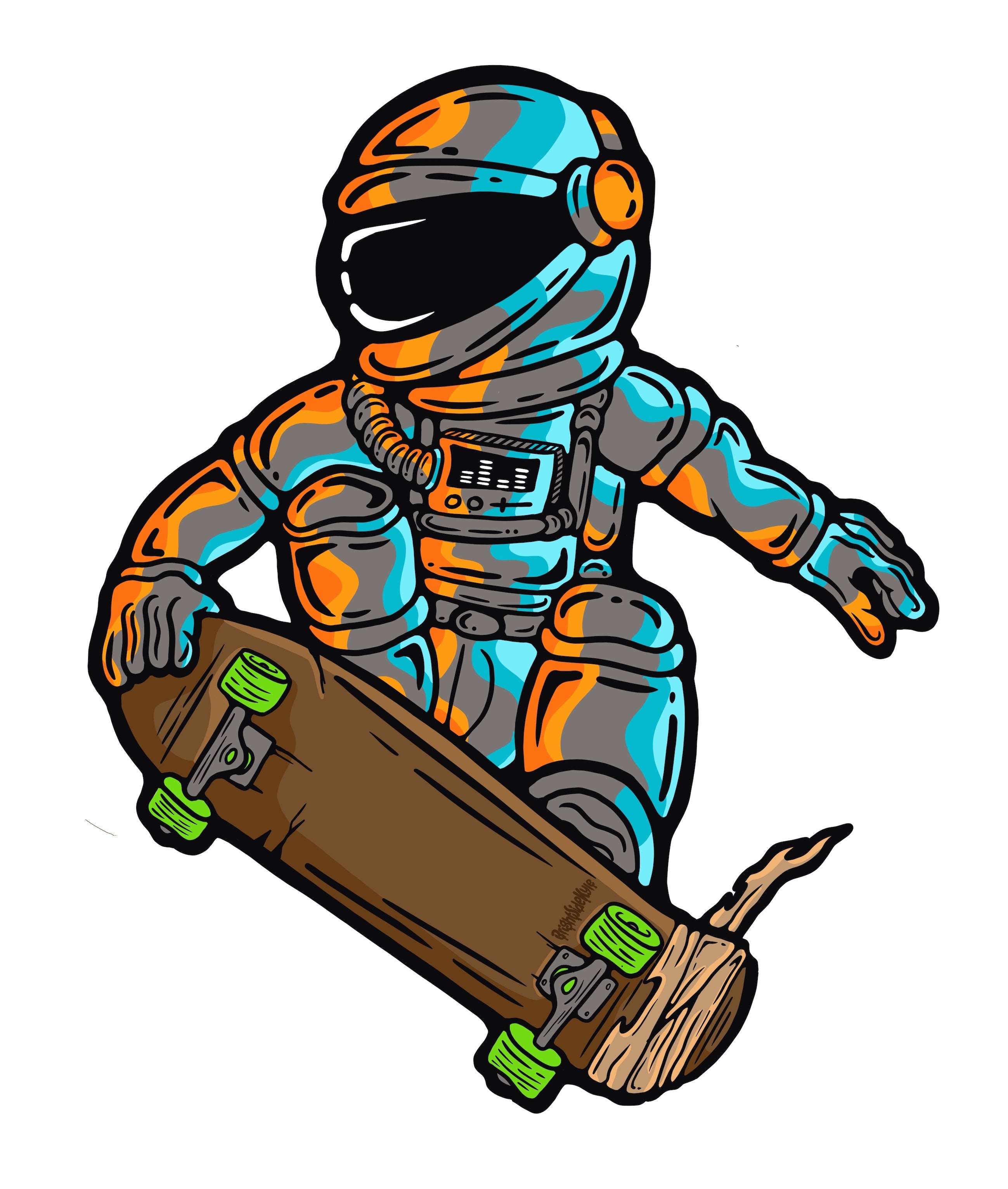 Wall Art Decal - Astro Skater