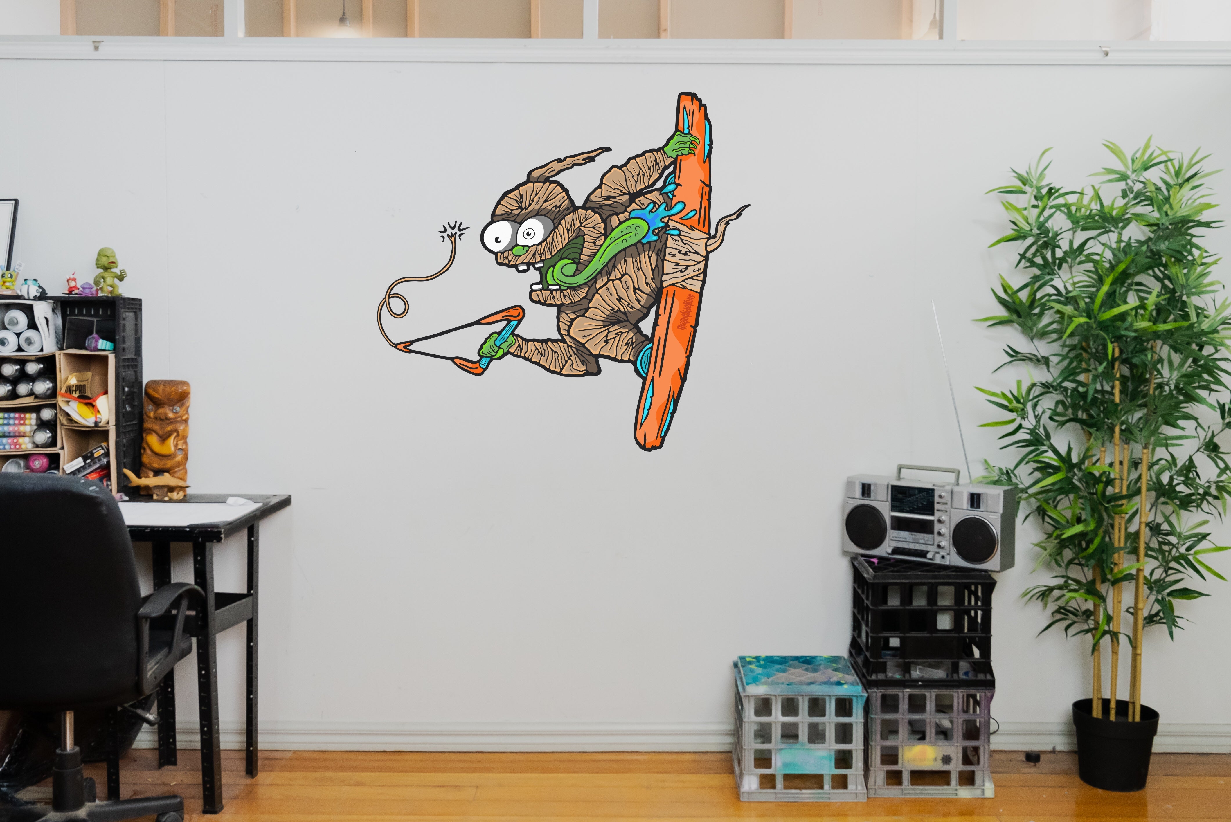 Wall Art Decal - Wakeboard Monster