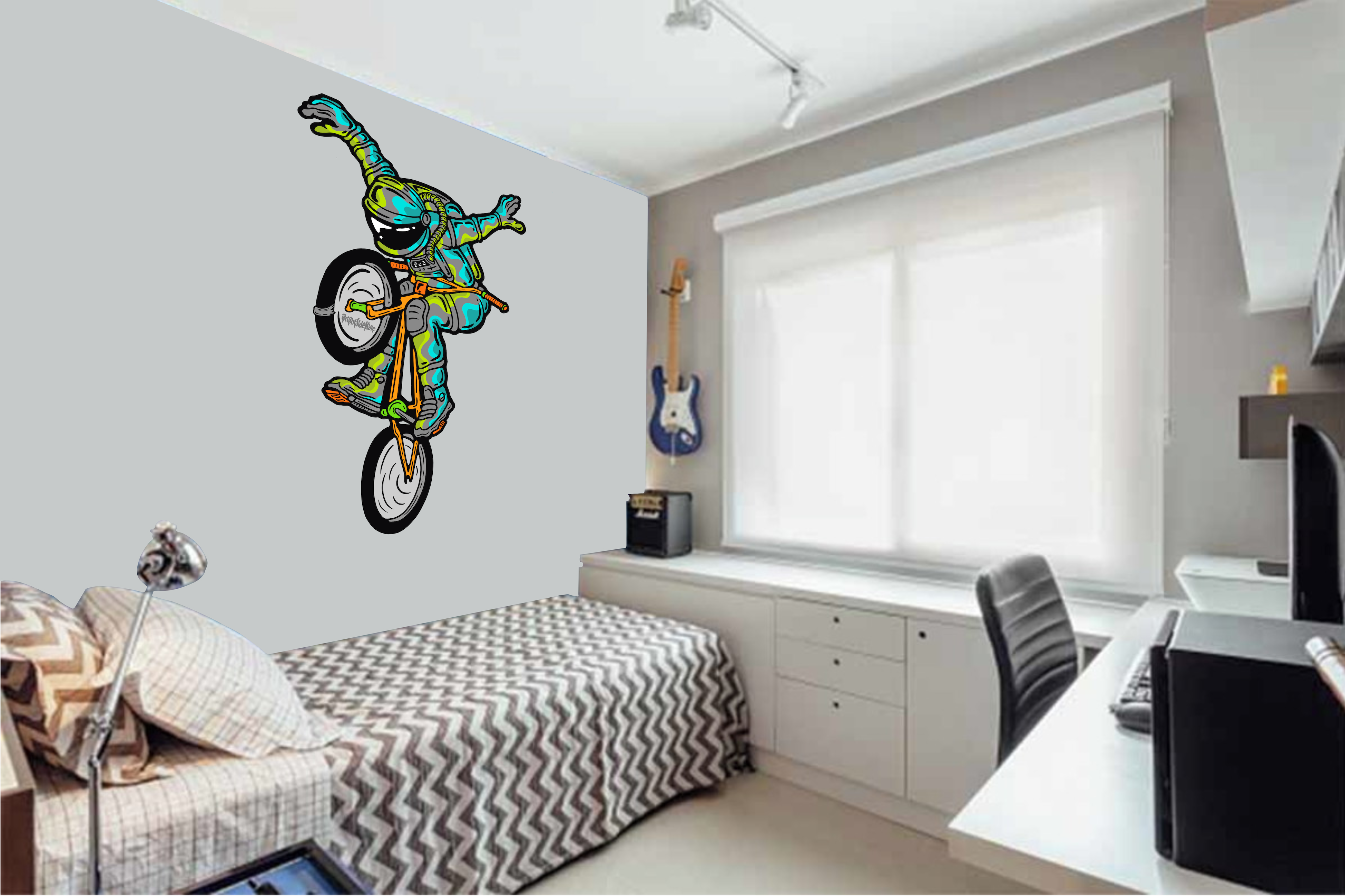 Wall Art Decal - AstroDude BMX