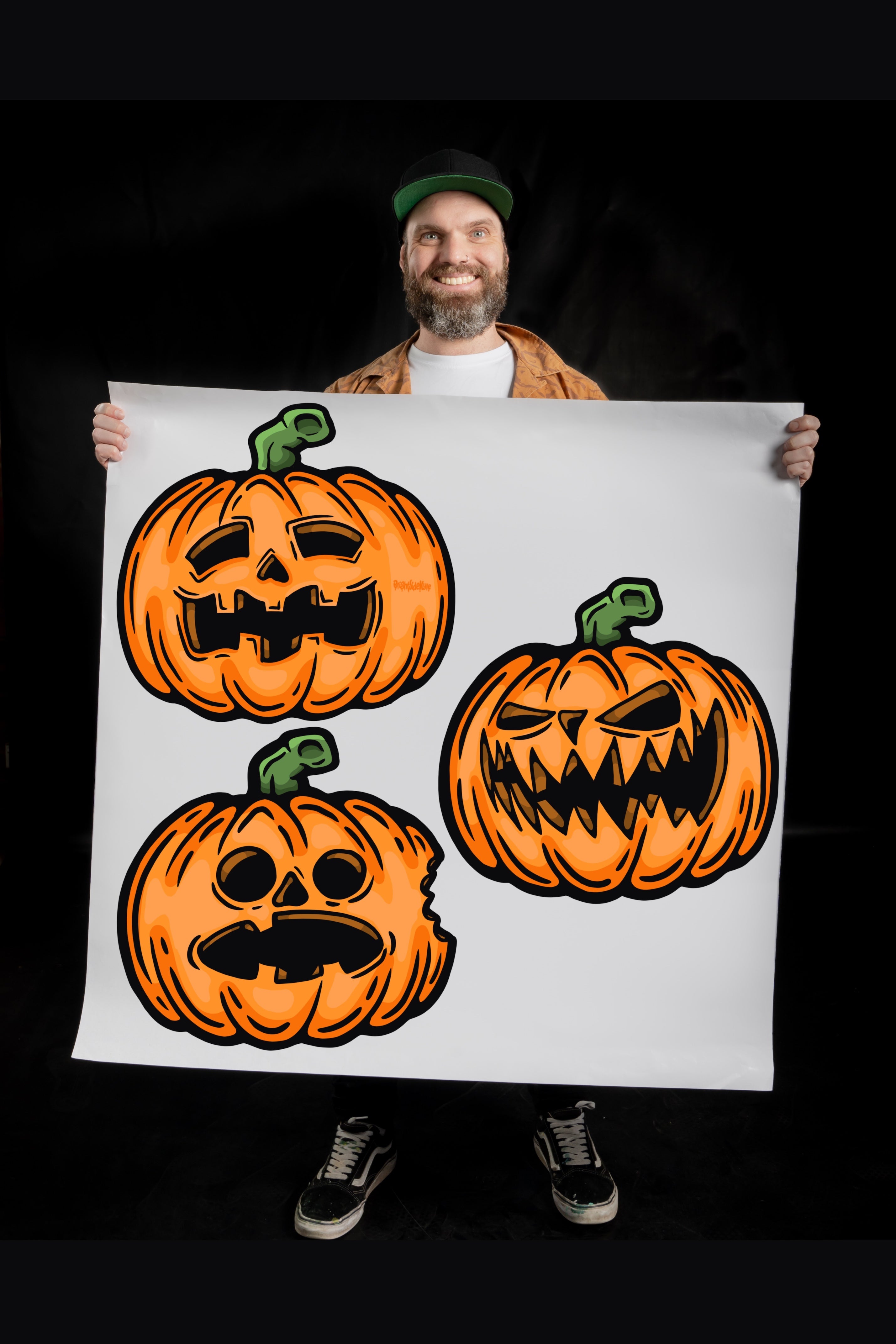 Wall Art Decal - Jack-o-Lantern Set