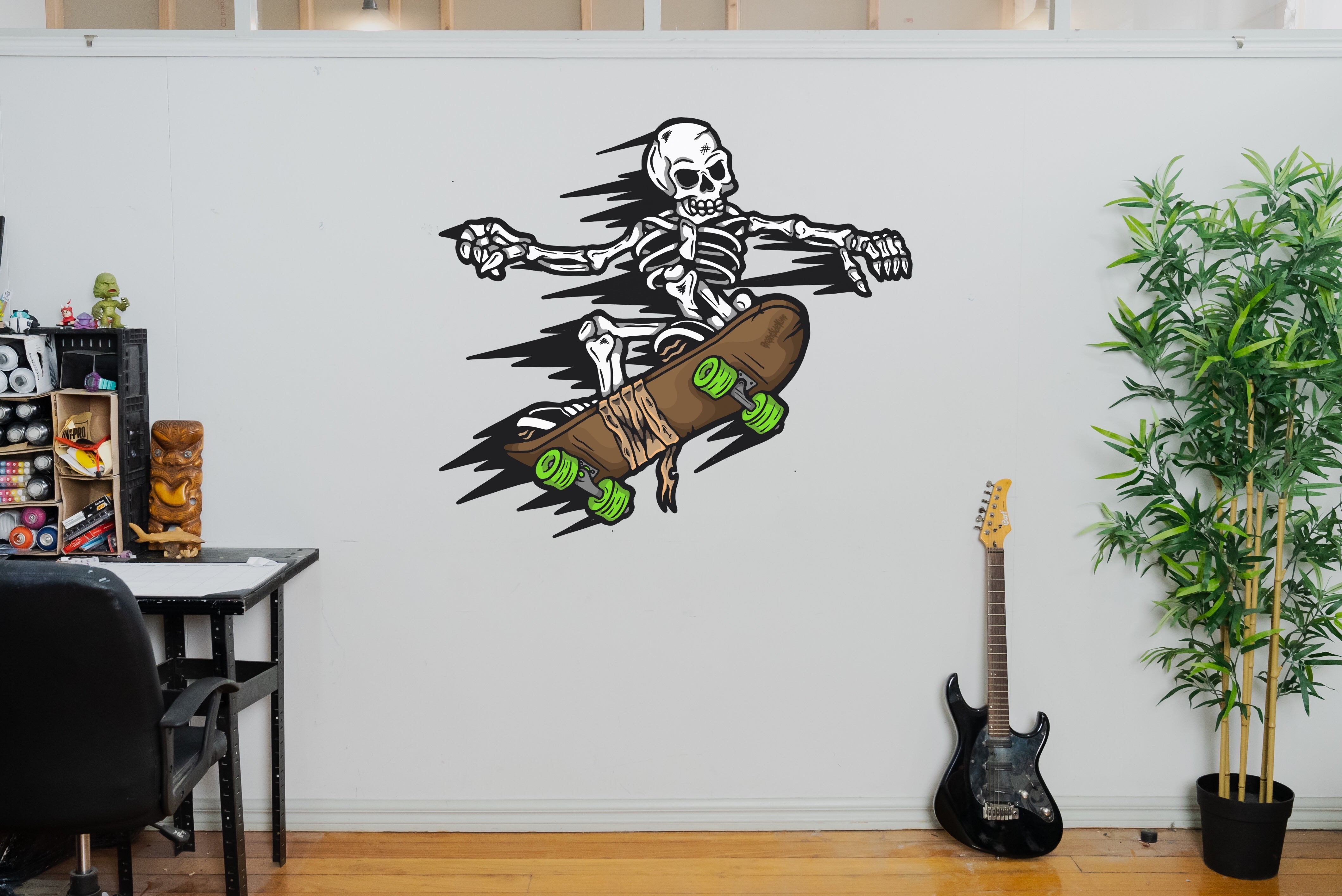 Wall Art Decal - Skeleton Skater